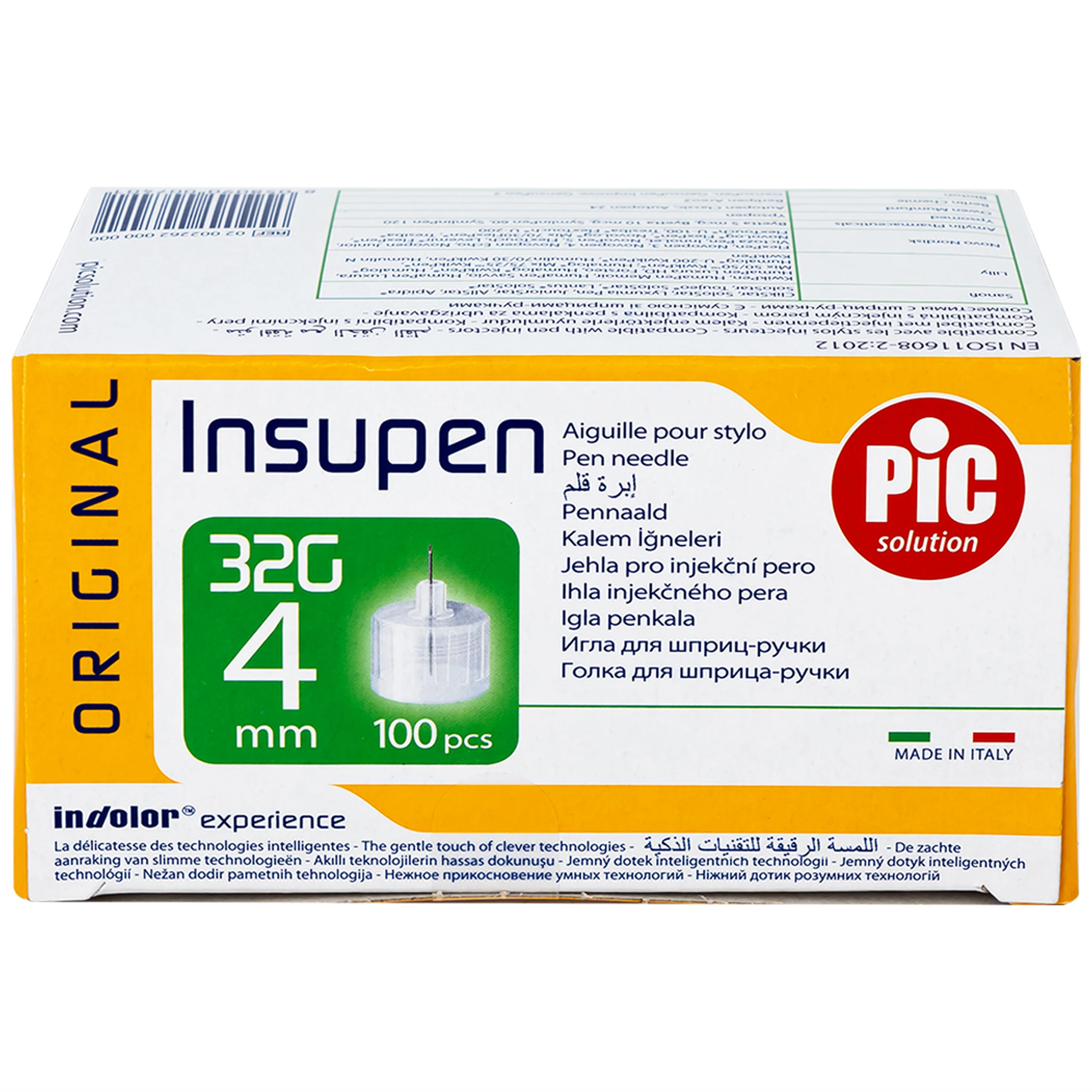 Đầu kim tiểu đường 32G x 4mm Pic insupen original (100 cái)