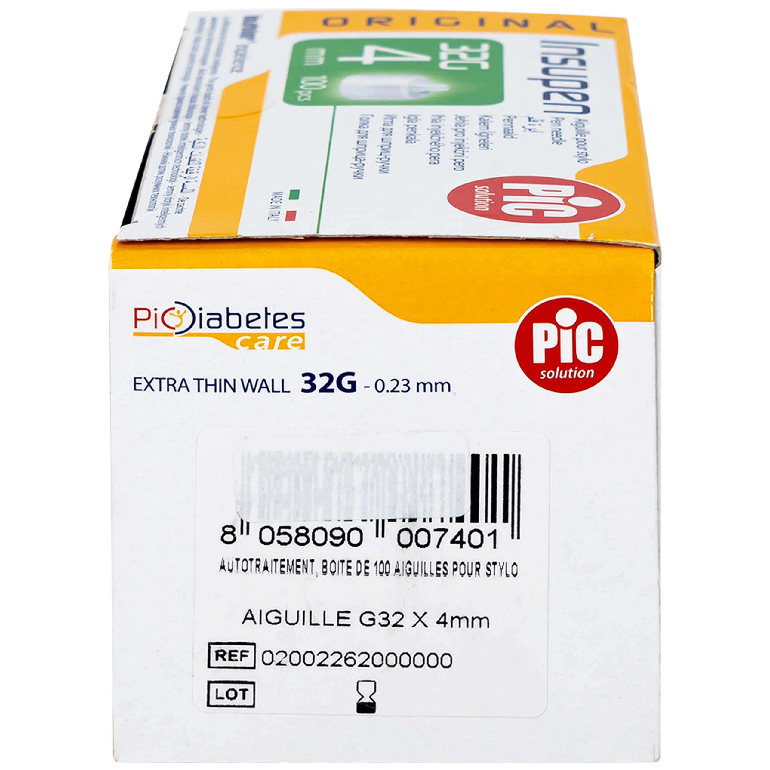 Đầu kim tiểu đường 32G x 4mm Pic insupen original (100 cái)