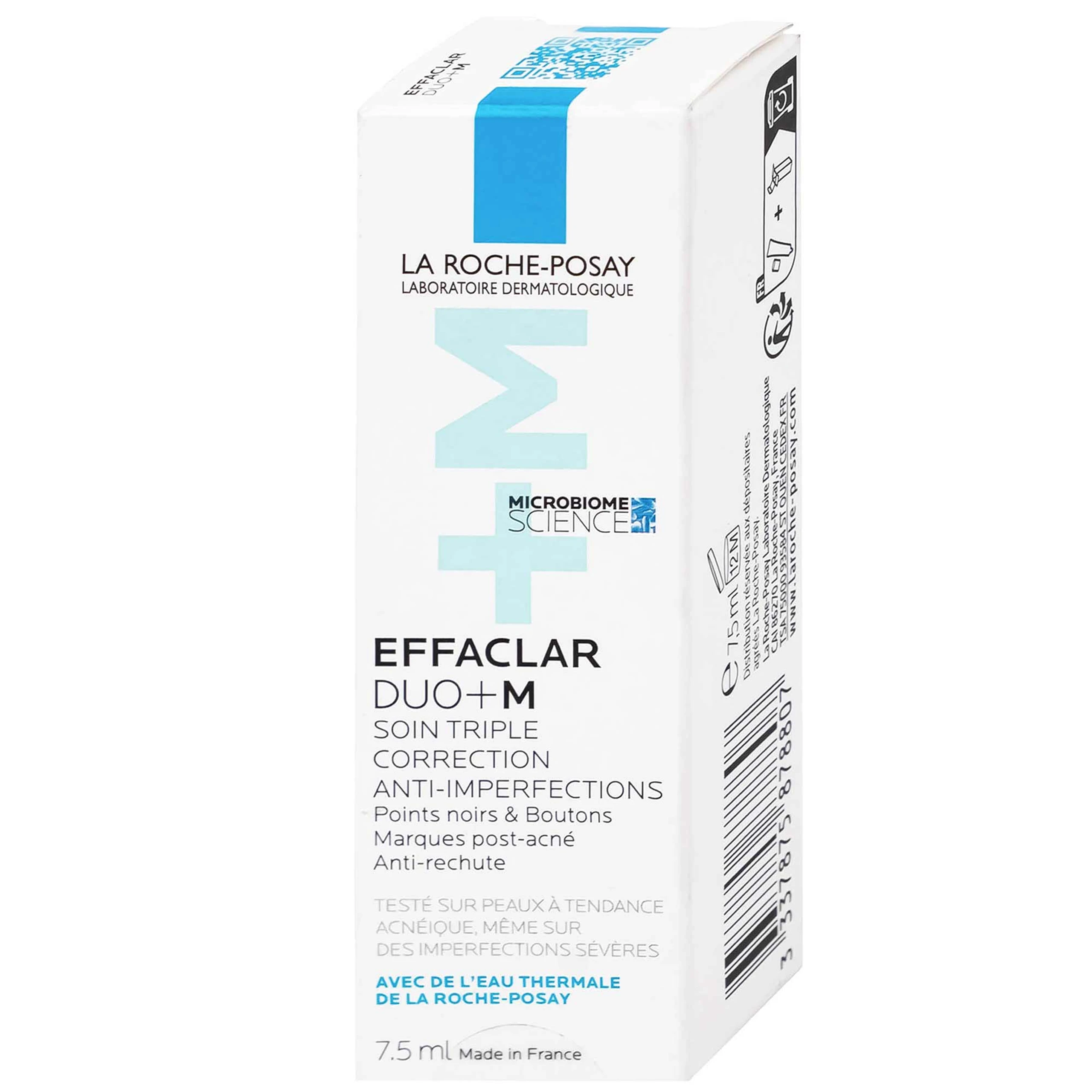 Kem bôi La Roche-Posay Effaclar Duo+M hỗ trợ giảm mụn (7.5ml)