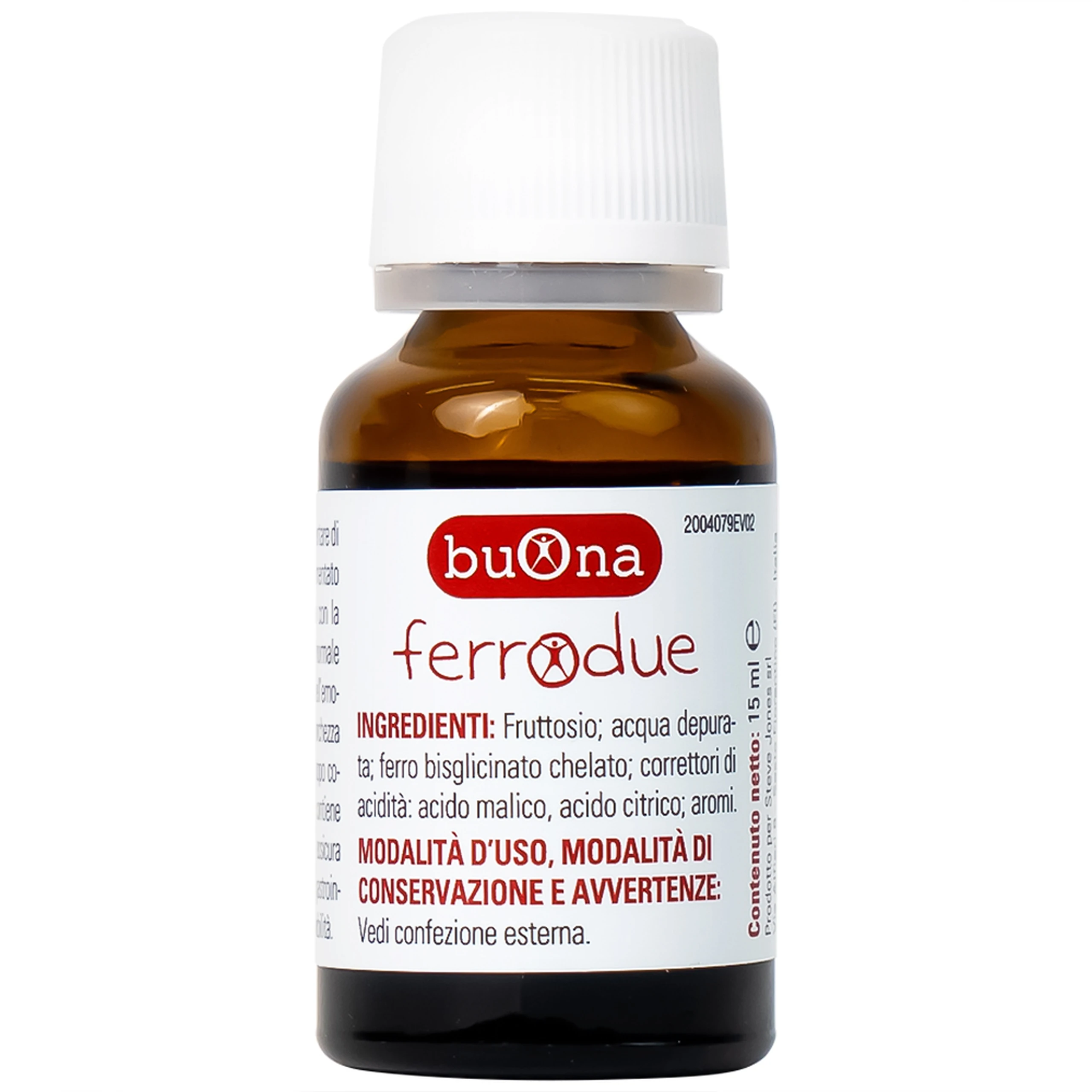 Dung dịch giúp giảm nguy cơ thiếu máu do thiếu sắt Buona Ferrodue (15ml)