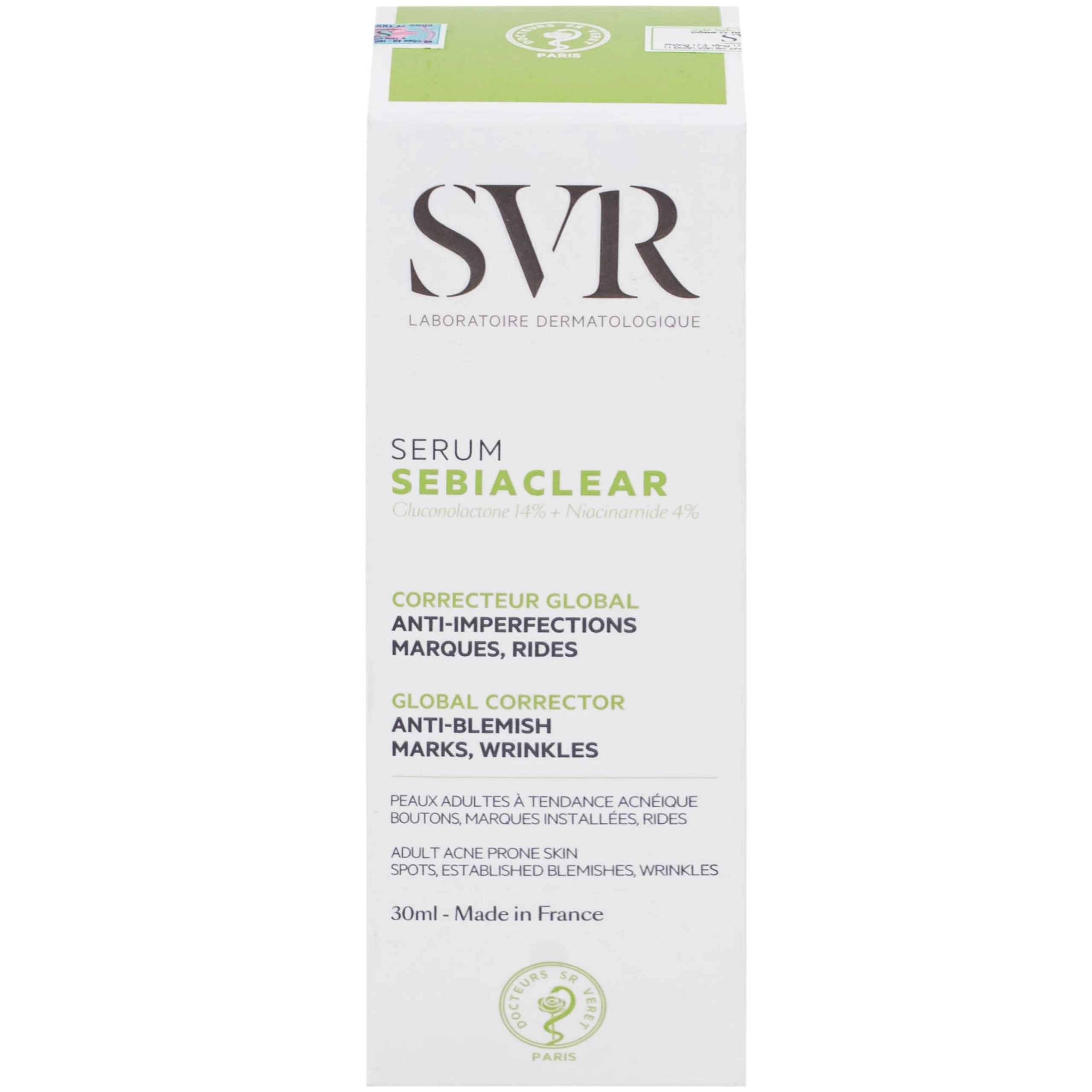 Tinh chất SVR Sebiaclear Serum giảm mụn mờ thâm, làm mịn da (30ml)