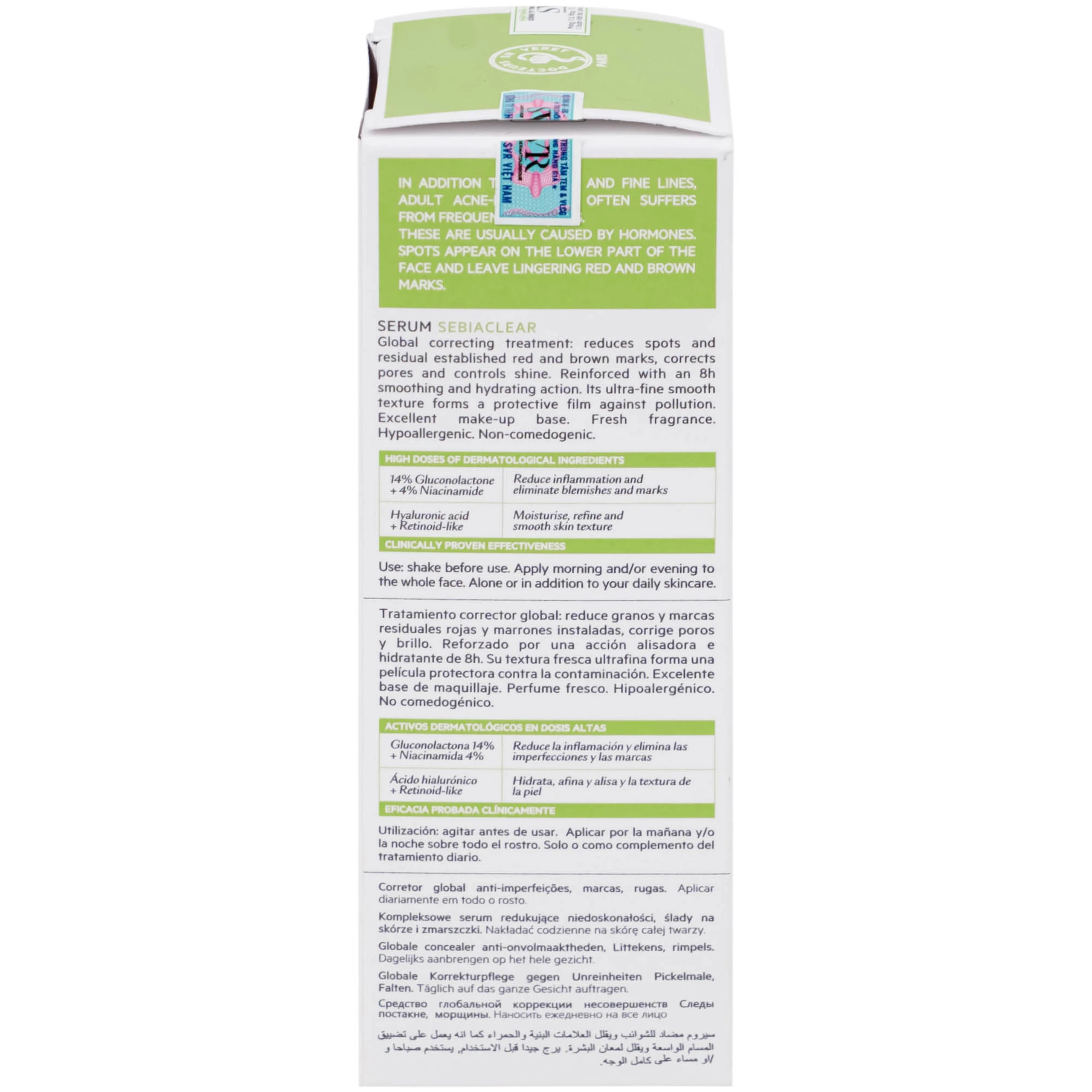 Tinh chất SVR Sebiaclear Serum giảm mụn mờ thâm, làm mịn da (30ml)