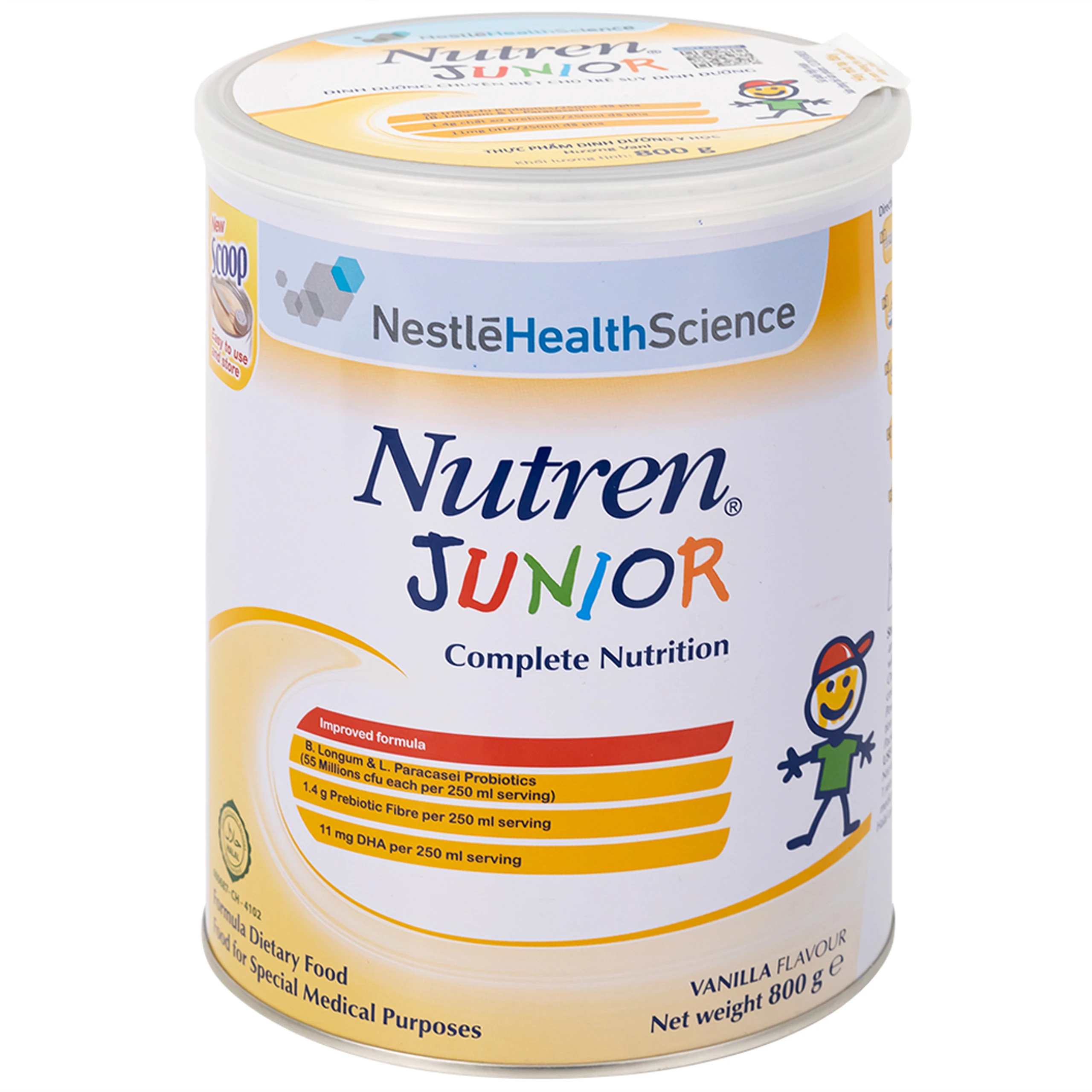 Sữa thay thế bữa ăn hàng ngày cho trẻ suy dinh dưỡng Nutren Junior ( 800g)