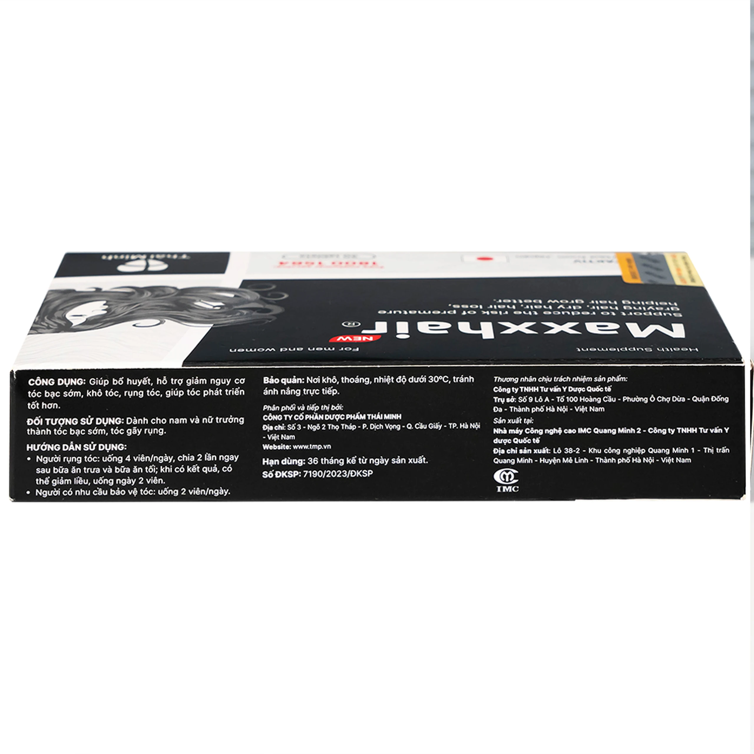 Viên uống hỗ trợ mọc tóc Maxxhair New Thái Minh (3 vỉ x 10 viên)