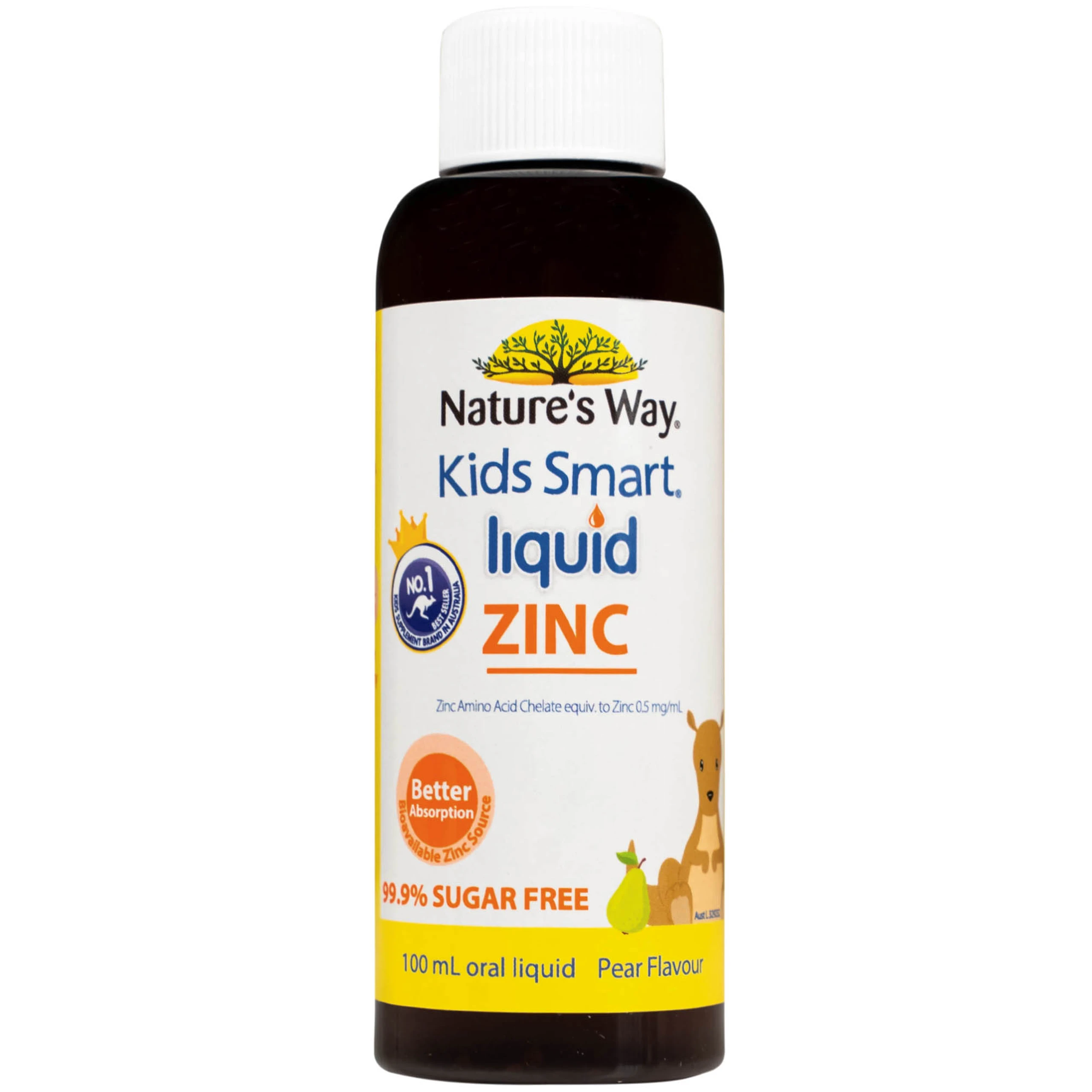 Siro hỗ trợ kích thích thèm ăn Kids Smart Liquid Zinc Nature's Way (100ml)