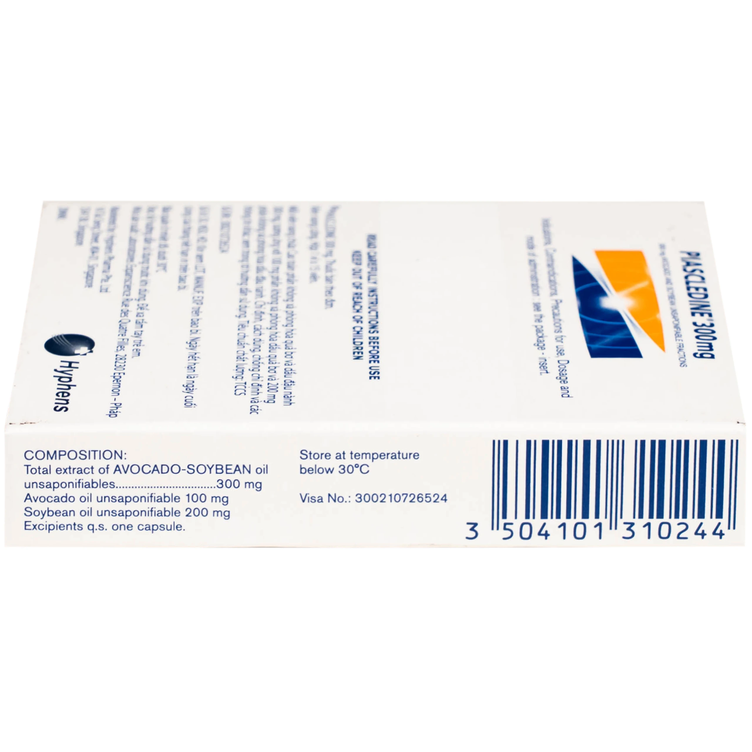 Thuốc Piascledine 300 điều trị viêm xương khớp hông và khớp gối  (1 vỉ x 15 viên)