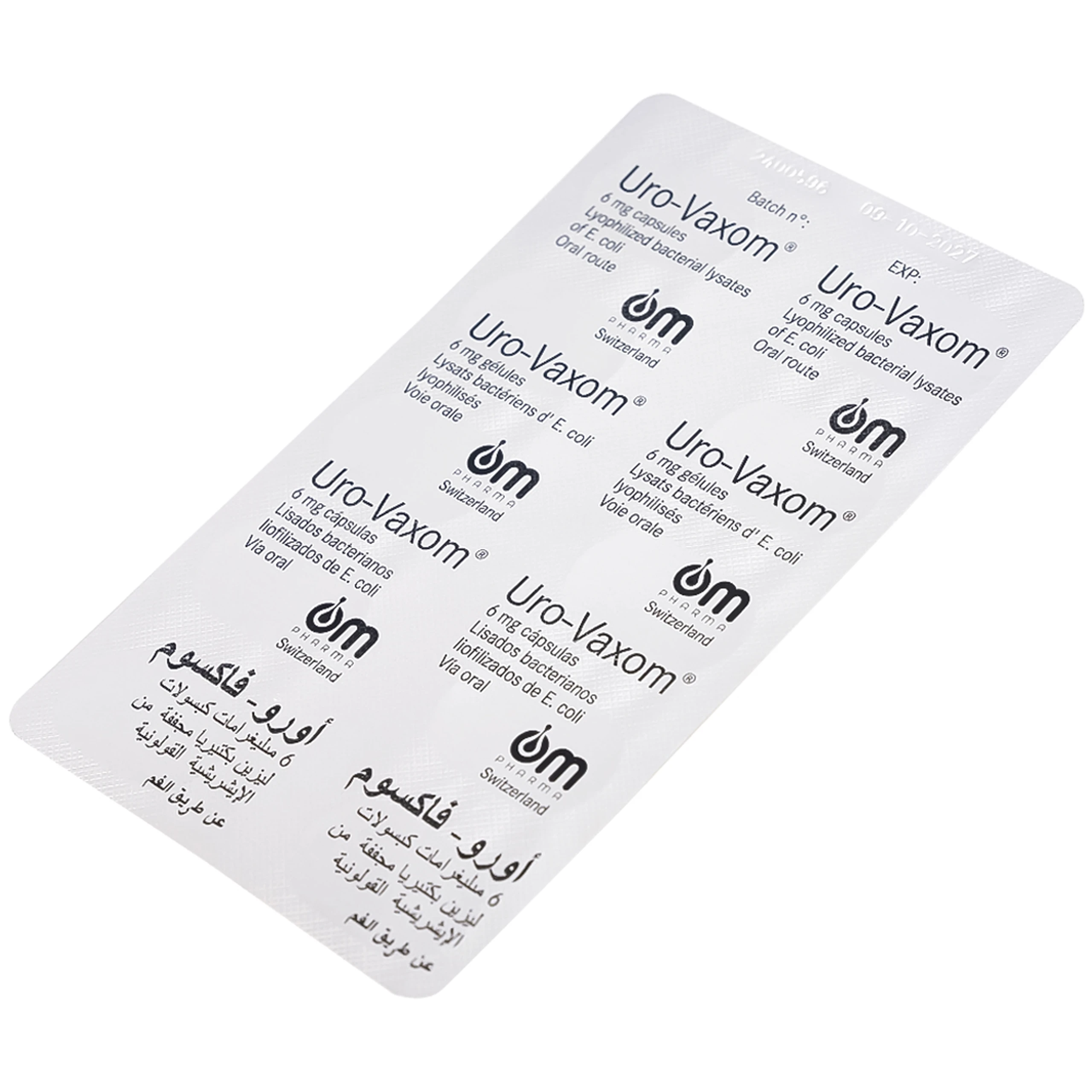 Thuốc Uro-Vaxom OM Pharma tăng cường miễn dịch do nhiễm khuẩn đường tiết niệu (3 vỉ x 10 viên)