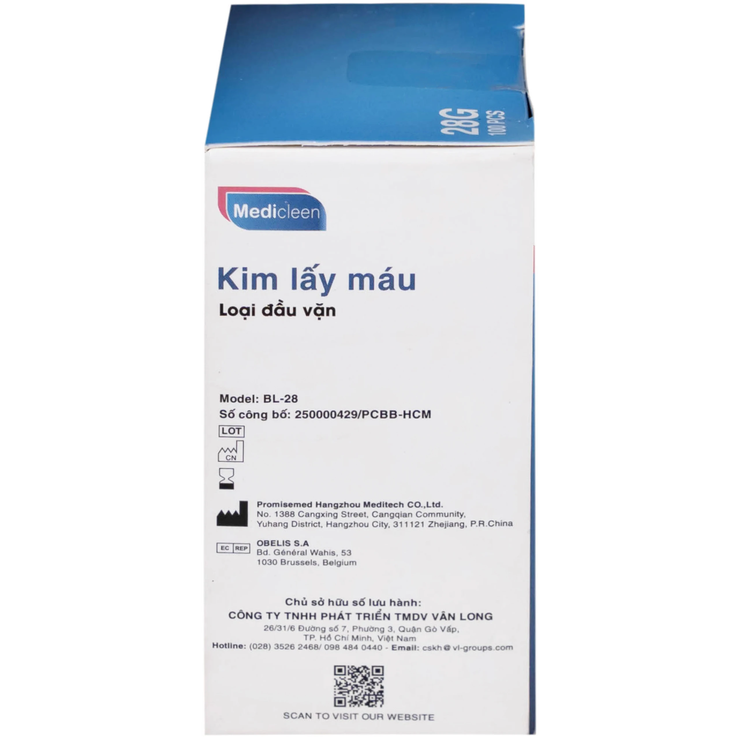 Kim lấy máu Lancet Medicleen BL-28 (100 cái)