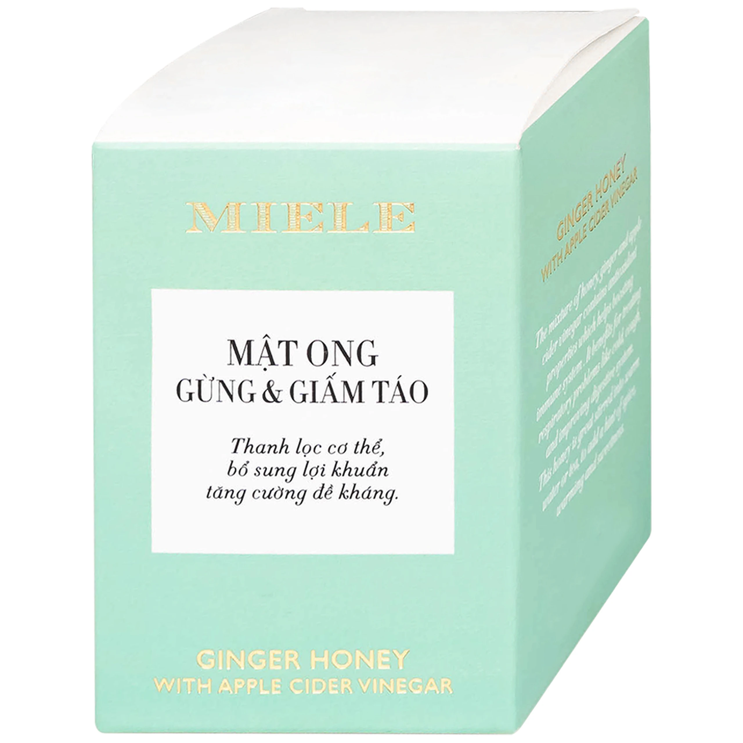 Mật Ong Gừng Và Giấm Táo Miele (250g)