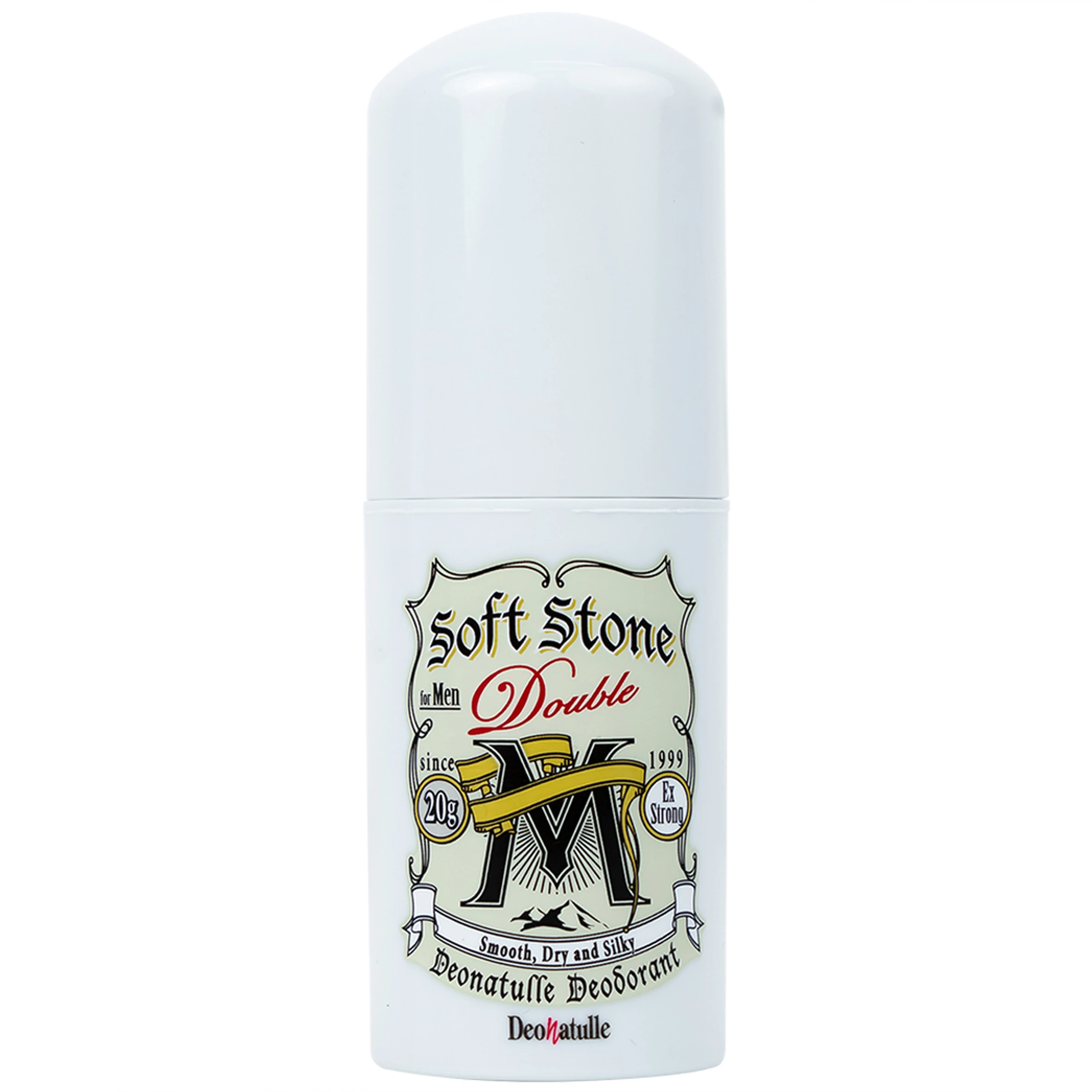 Sáp khử mùi Deonatulle Soft Stone Double Non-Menthol lăn khử mùi đá khoáng cho nam dạng sáp (20g)