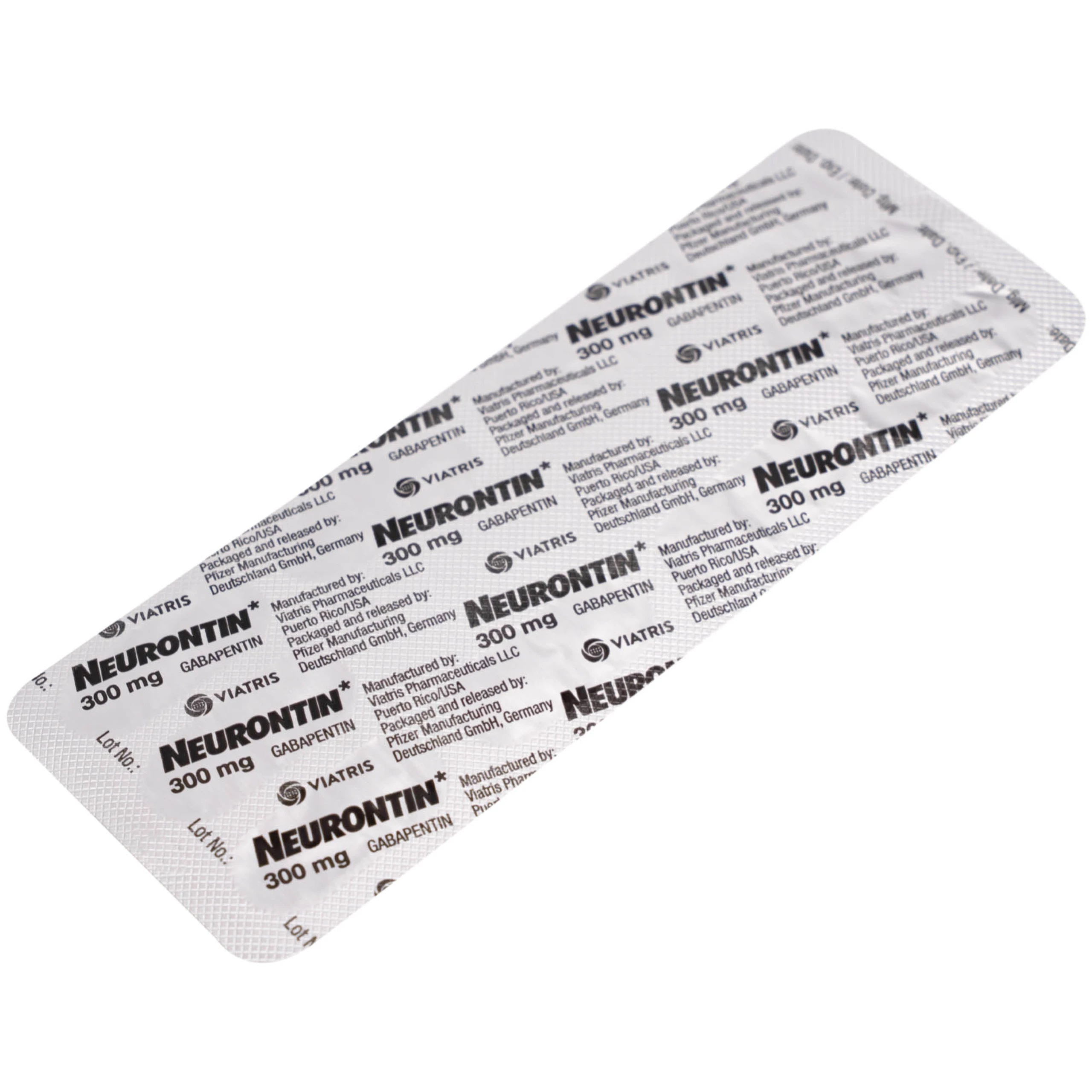 Thuốc Neurontin 300mg VIATRIS điều trị bệnh động kinh và đau dây thần kinh (1 vỉ x 10 viên)