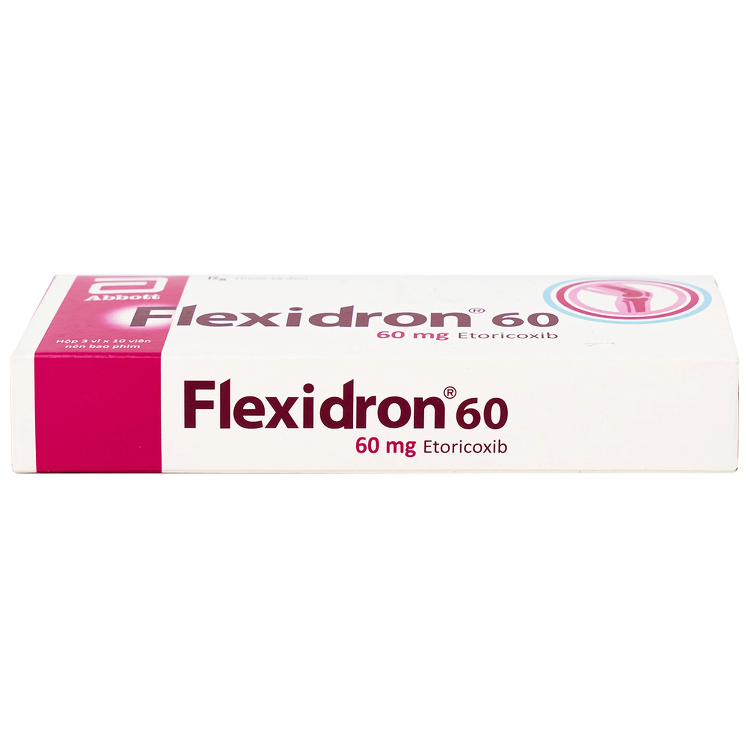 Thuốc Flexidron 60 Abbott giảm triệu chứng viêm xương khớp, viêm khớp dạng thấp (3 vỉ x 10 viên)