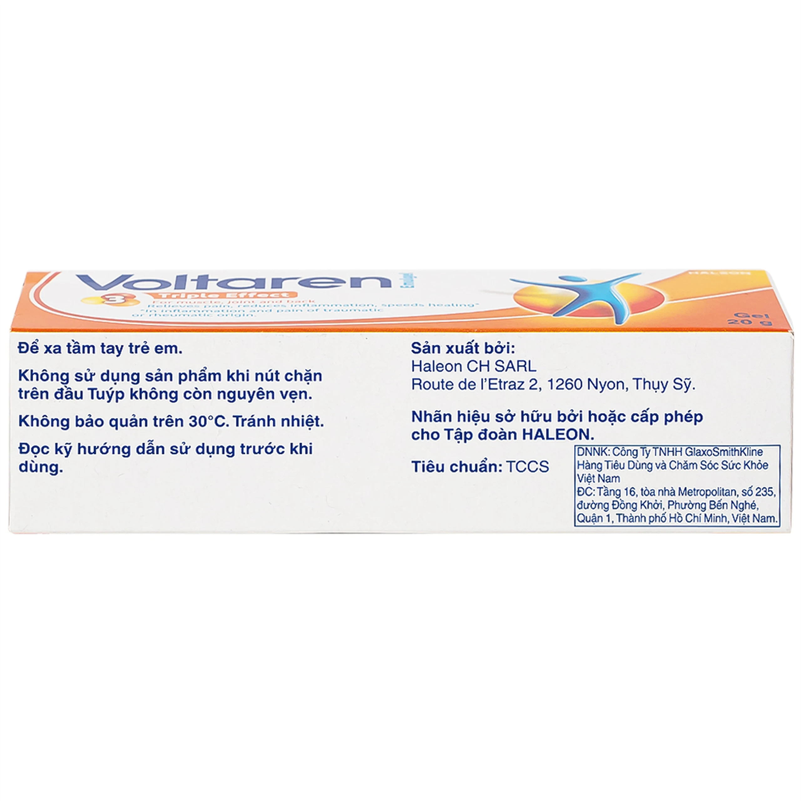 Gel bôi Voltaren Emulgel Novartis điều trị giảm đau do chấn thương hoặc thấp khớp (20g)