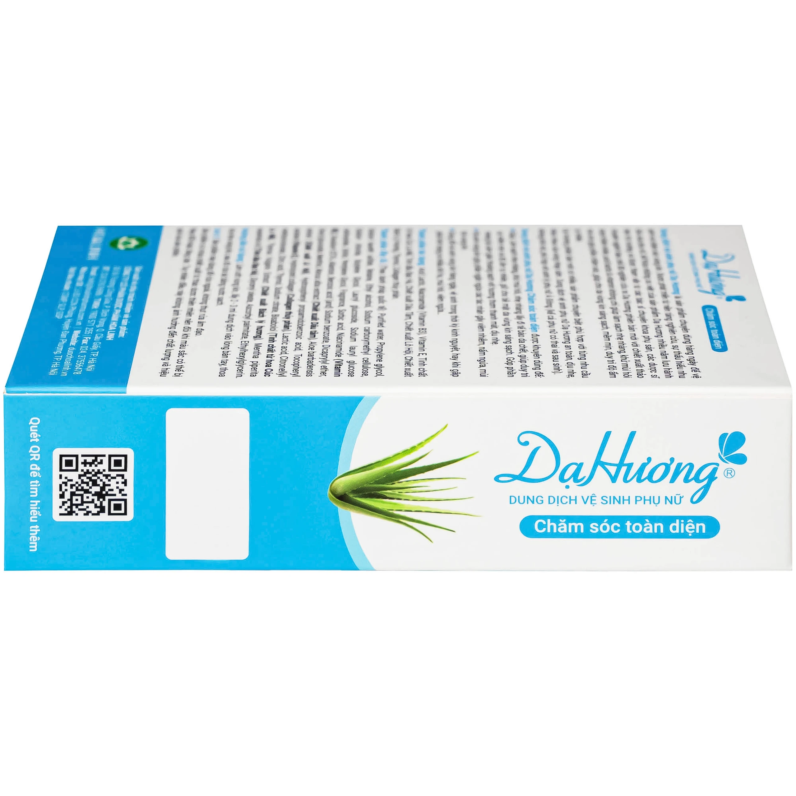Dung dịch vệ sinh phụ nữ Dạ Hương Xanh Lô Hội giúp làm sạch nhẹ nhàng, khử mùi hôi (100ml)