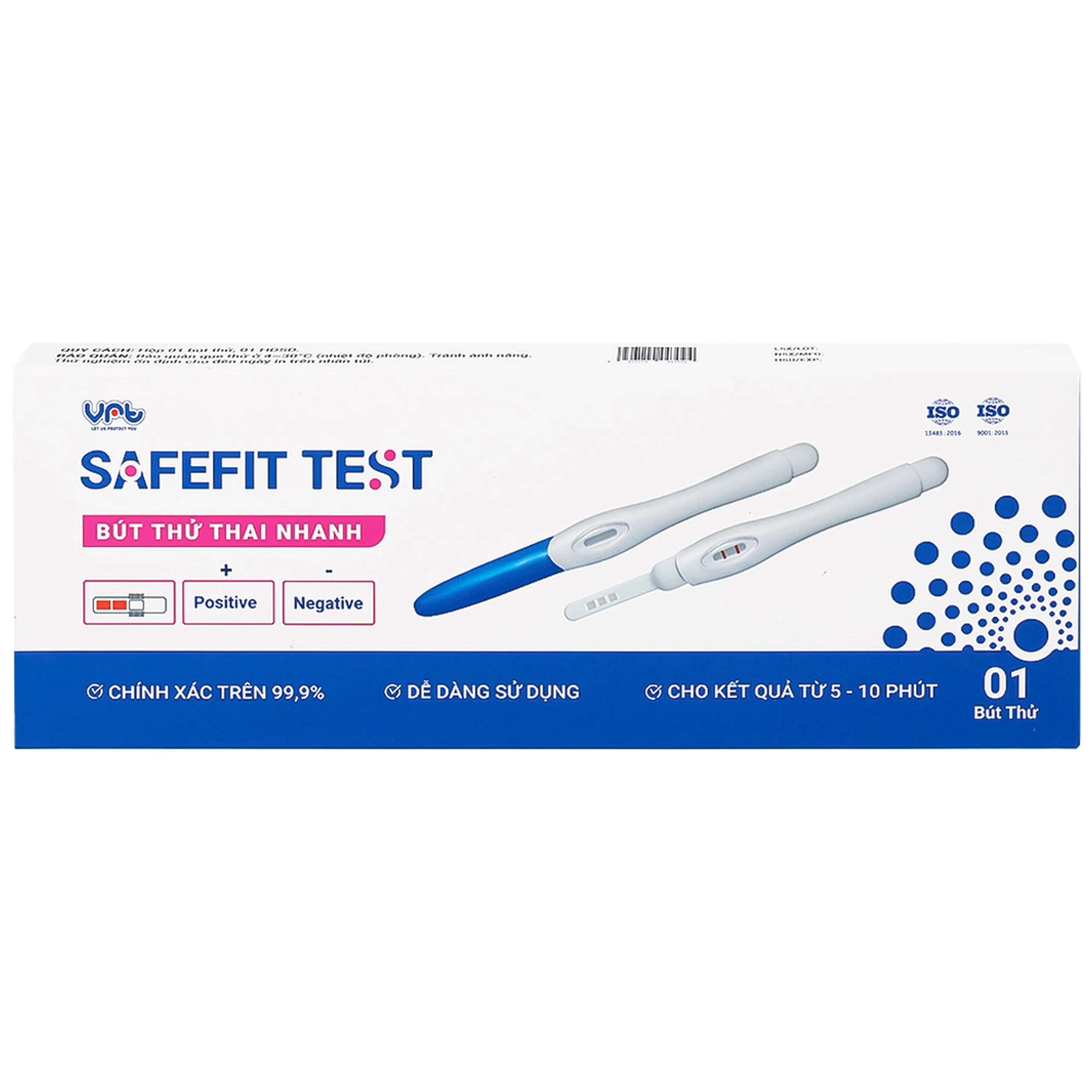 Que thử thai Safefit Test dạng bút giúp phát hiện sớm thai kỳ sau 7-10 ngày thụ thai