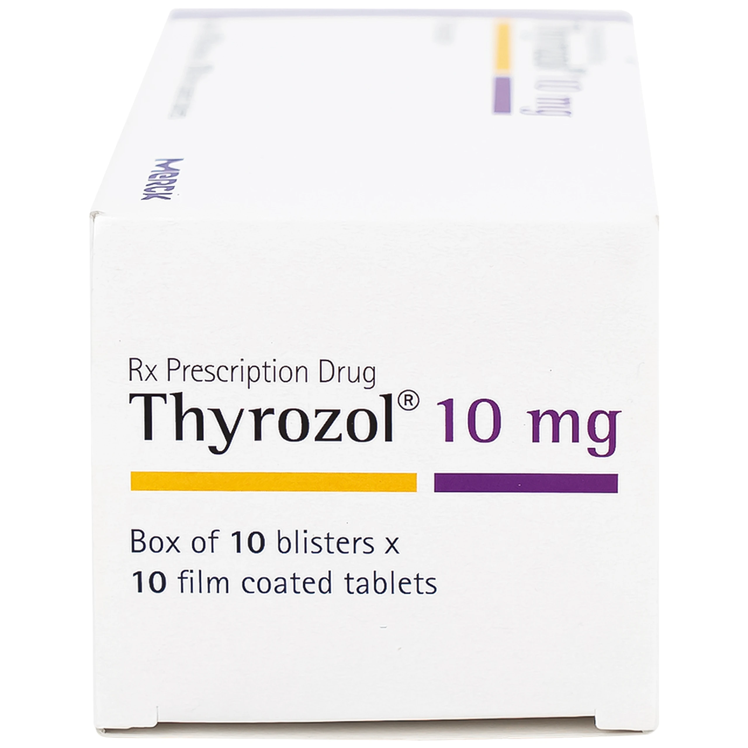 Thuốc Thyrozol 10mg Merck điều trị cường giáp (10 vỉ x 10 viên)
