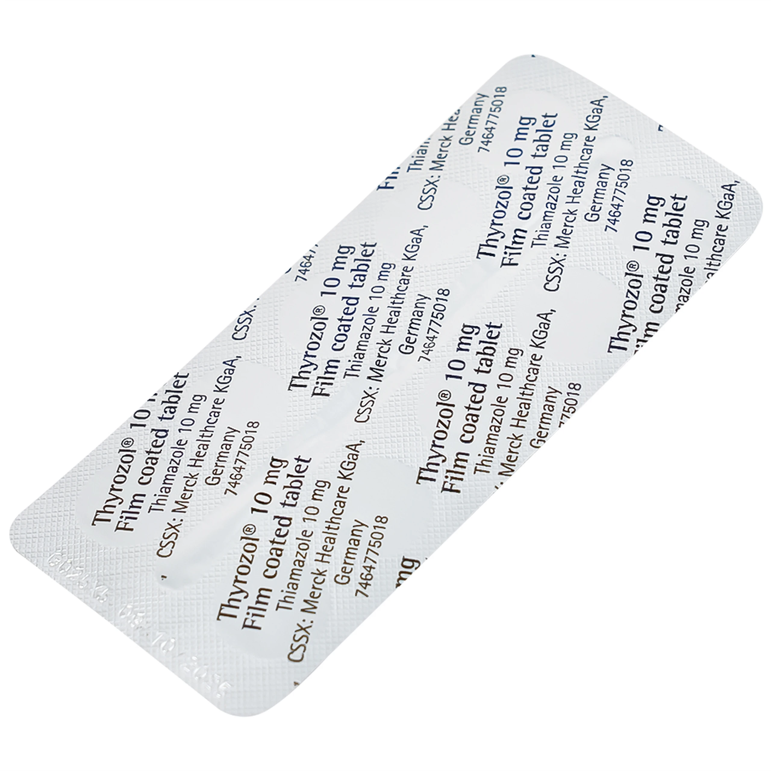Thuốc Thyrozol 10mg Merck điều trị cường giáp (10 vỉ x 10 viên)