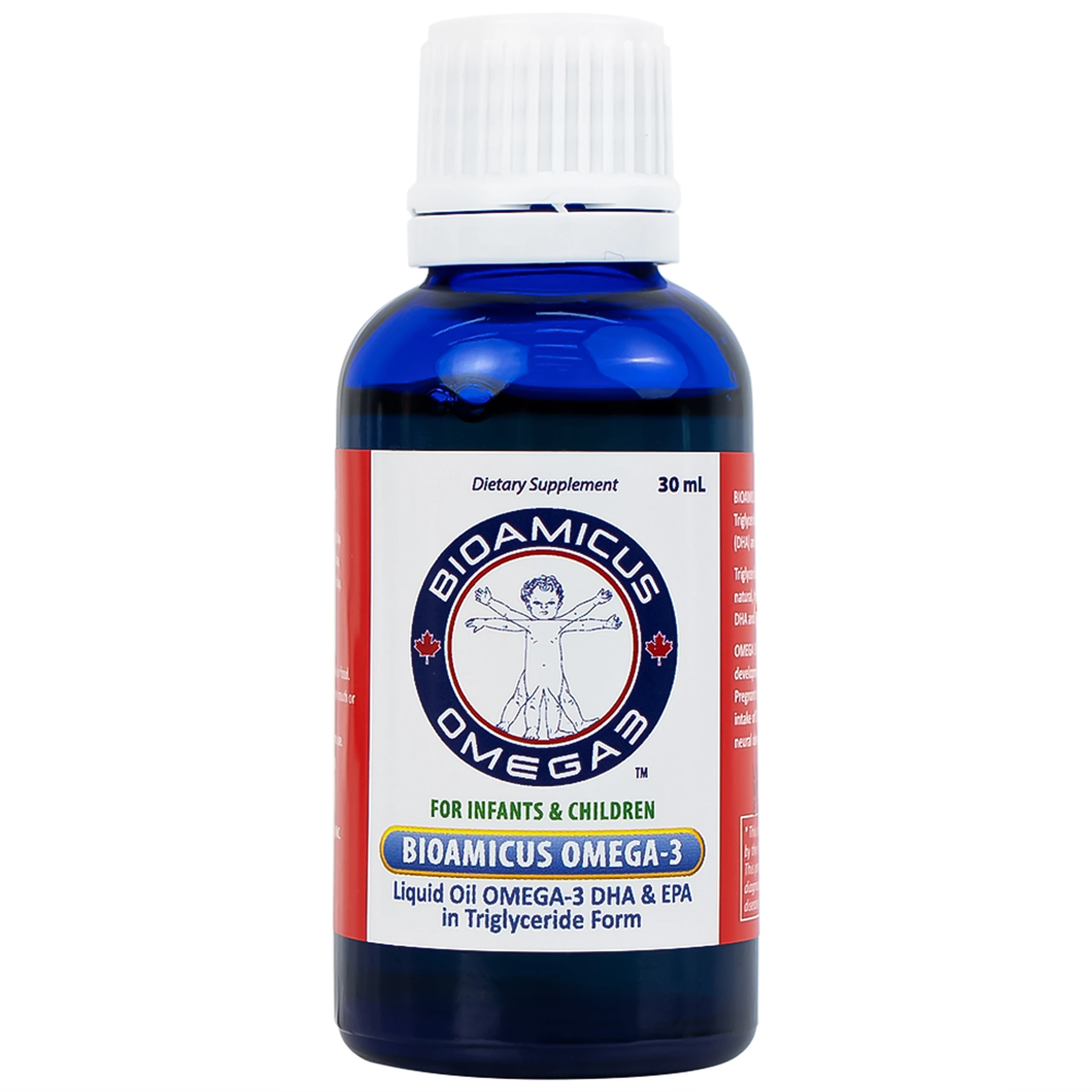 Dung dịch uống hỗ trợ bổ não Bioamicus Omega-3 (30ml)