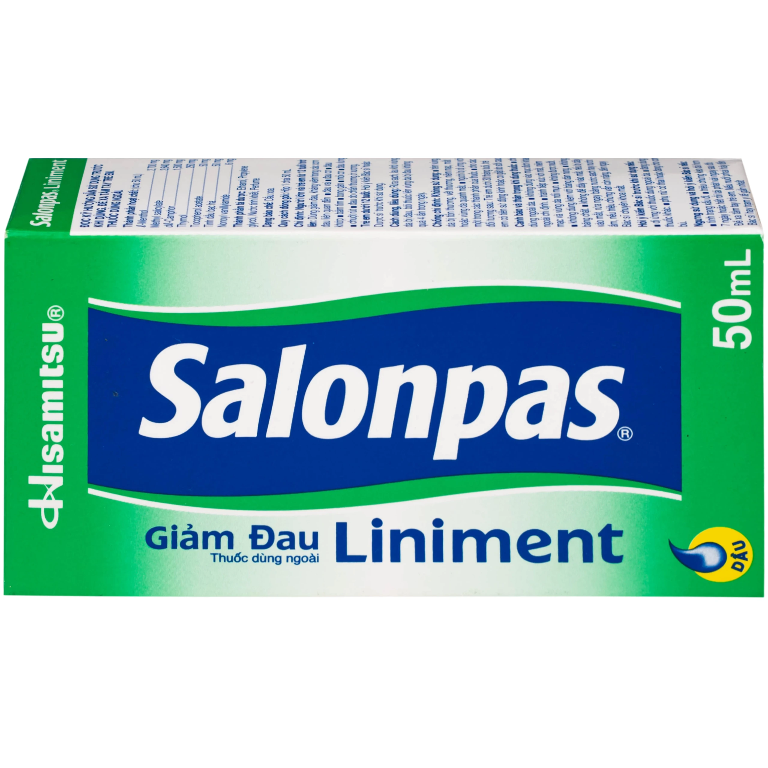 Dầu Salonpas Liniment giảm đau, kháng viêm các cơn đau vai, đau cơ (50ml)