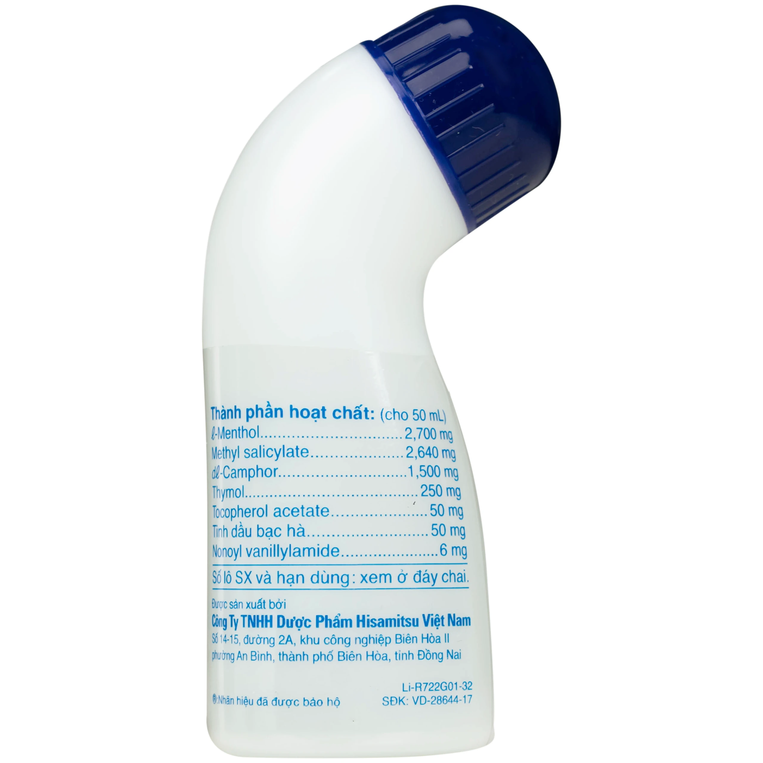 Dầu Salonpas Liniment giảm đau, kháng viêm các cơn đau vai, đau cơ (50ml)