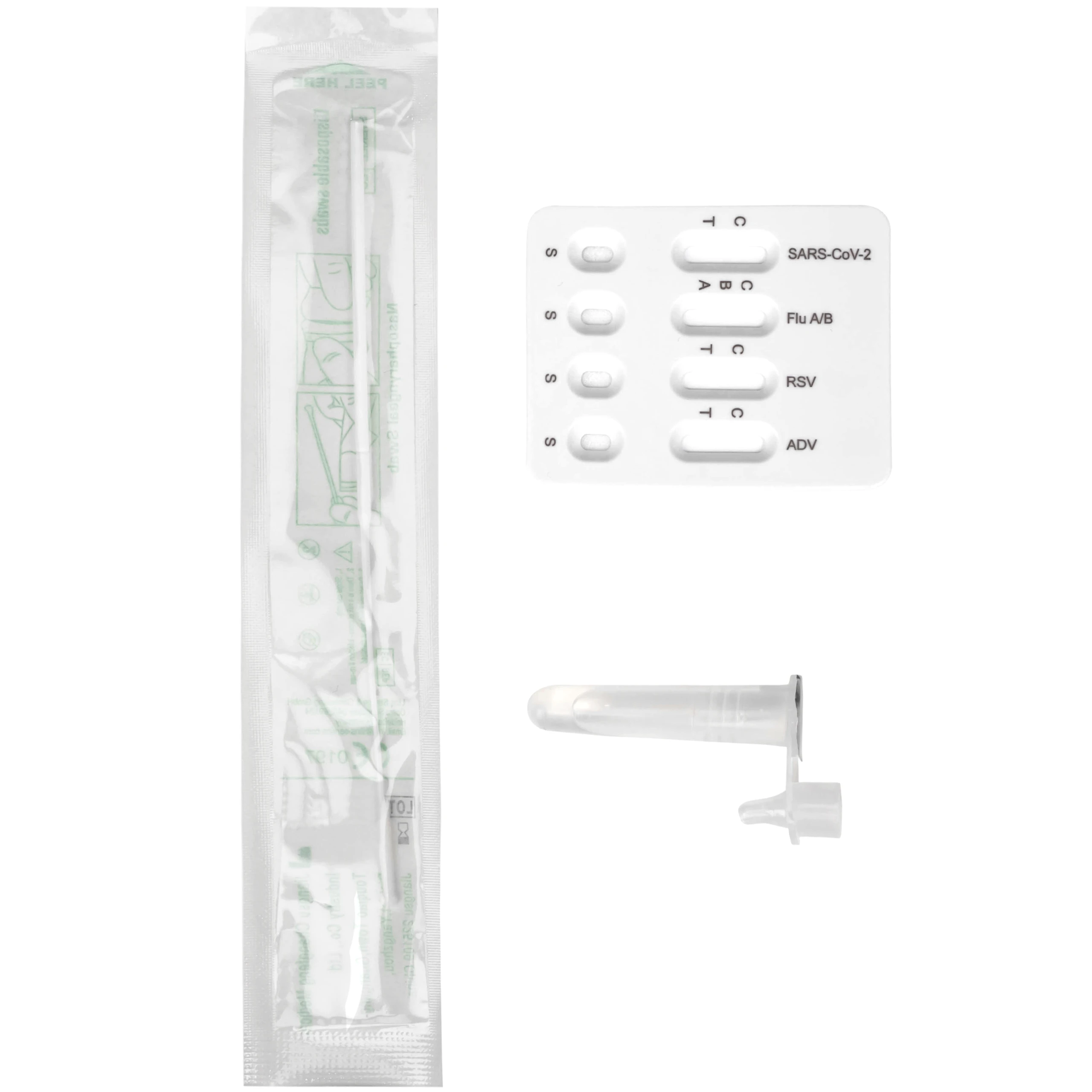 Kit test cúm A/B, Covid, RSV, ADV Flowflex (20 kít)