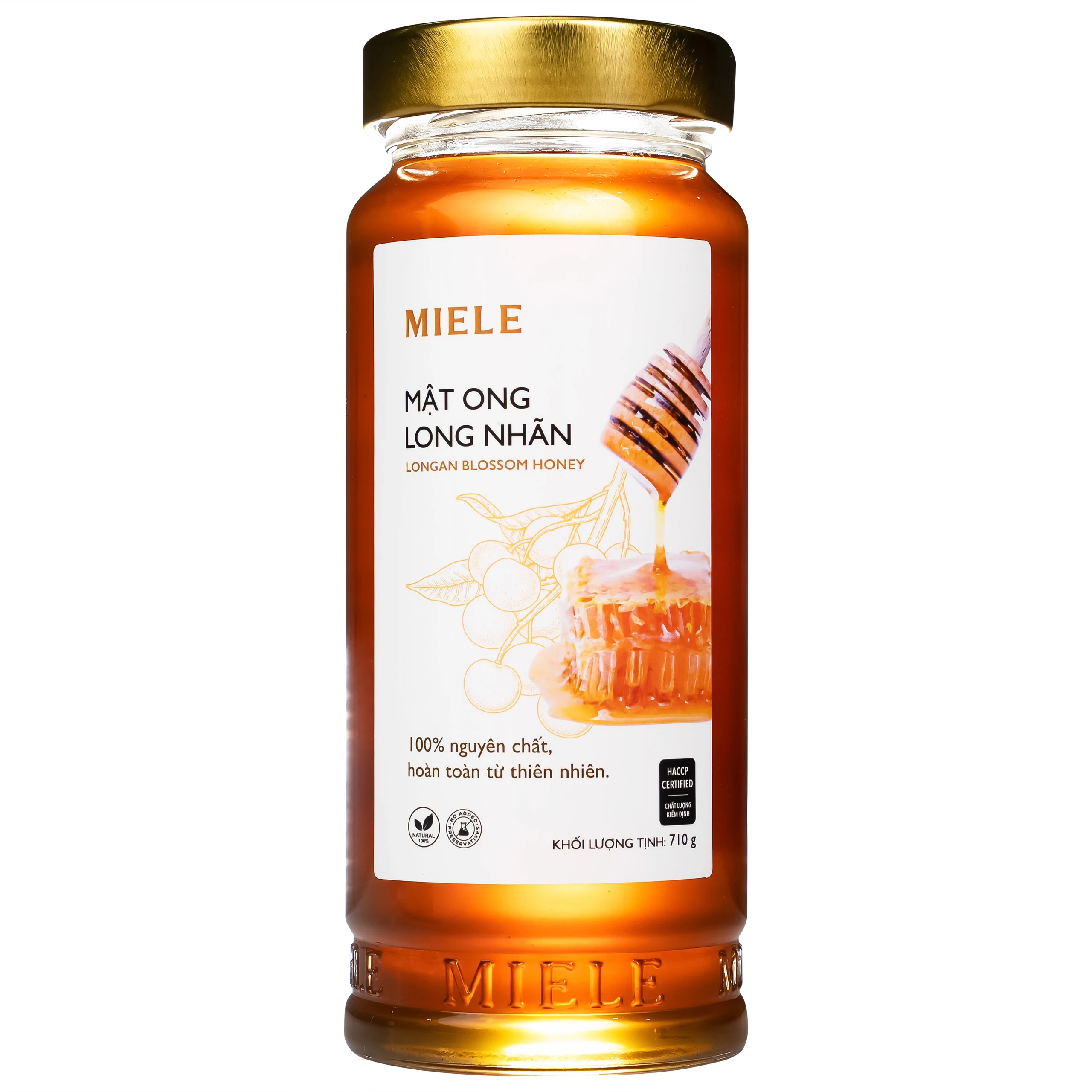 Mật ong Long Nhãn Miele nguyên chất, tự nhiên (710g)