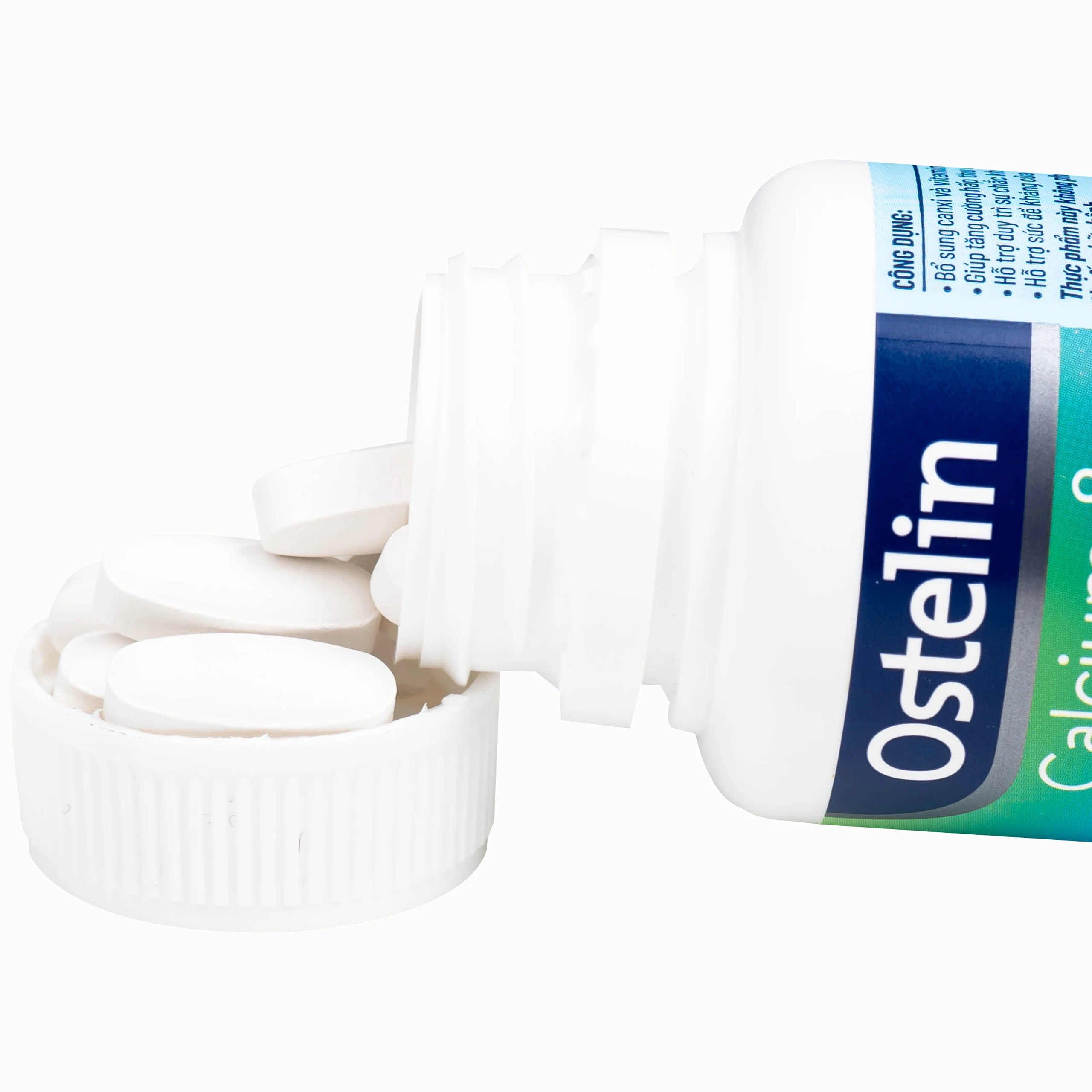 Viên uống Ostelin Calcium & Vitamin D3 Sanofi giúp tăng hấp thụ canxi, duy trì xương và răng chắc khỏe (60 viên)