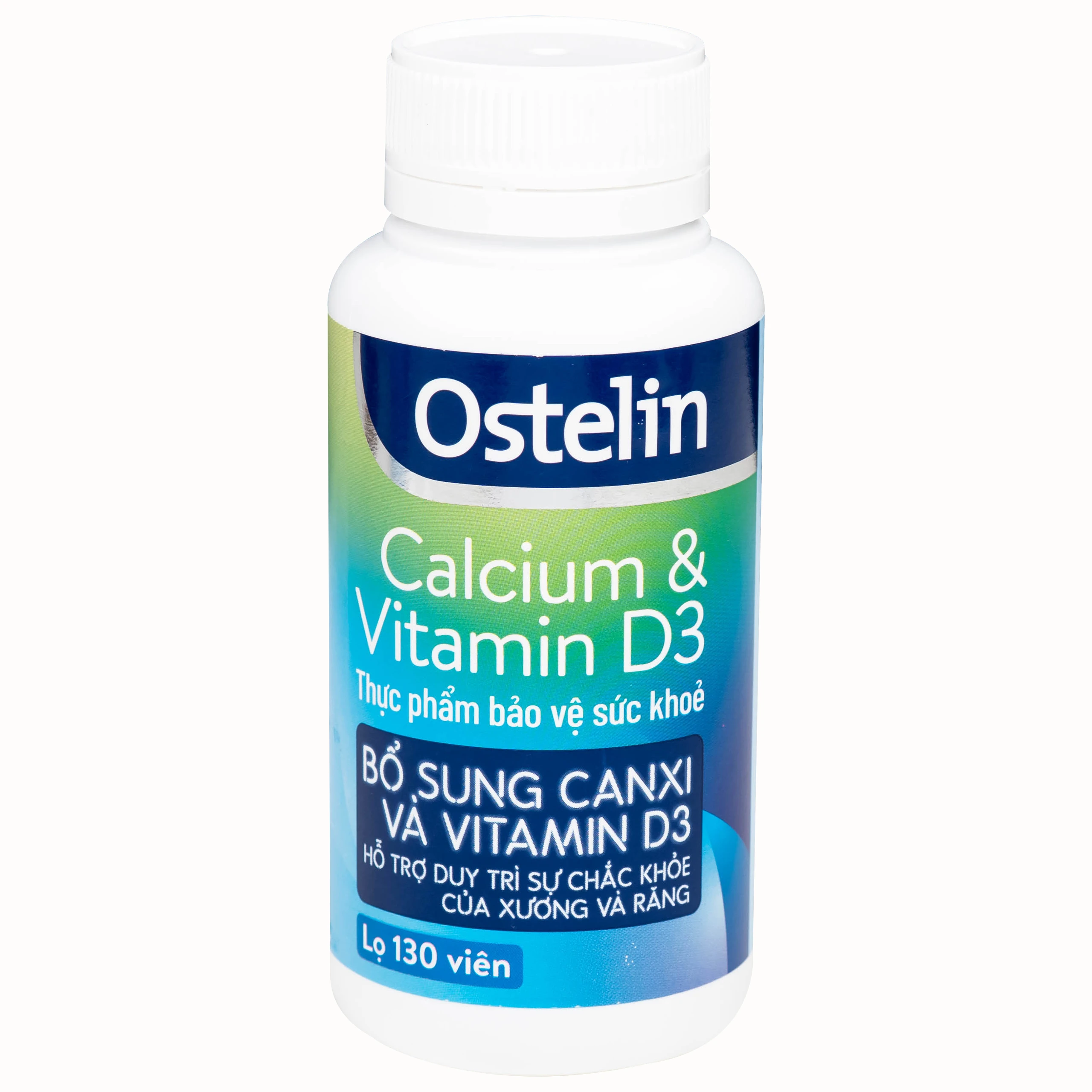 Viên uống Ostelin Calcium & Vitamin D3 Sanofi giúp tăng hấp thụ canxi, duy trì xương và răng chắc khỏe (130 viên)