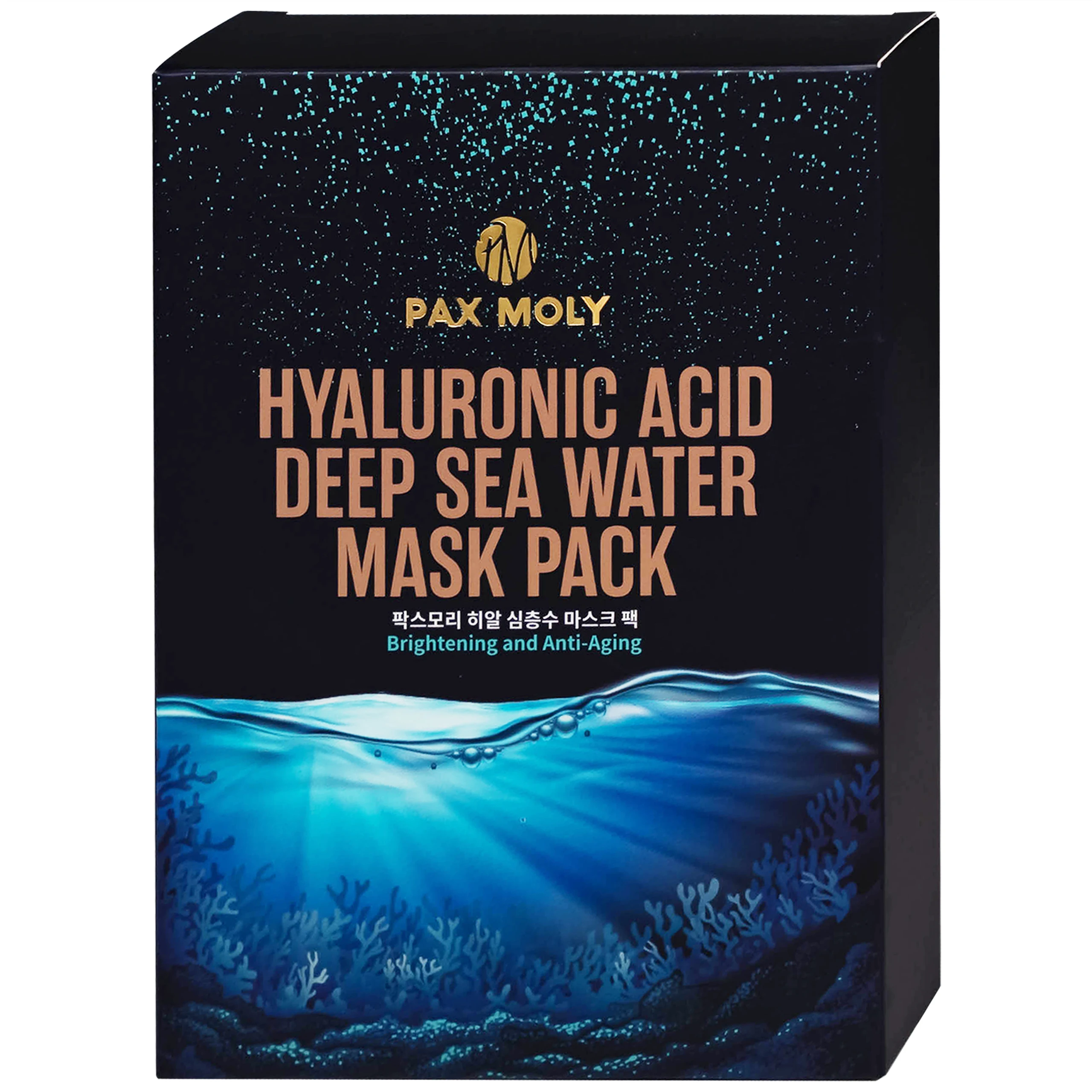 Mặt nạ dưỡng ẩm Pax Moly Hyaluronic Acid Deep Sea Water Mask Pack sáng da và chống lão hóa