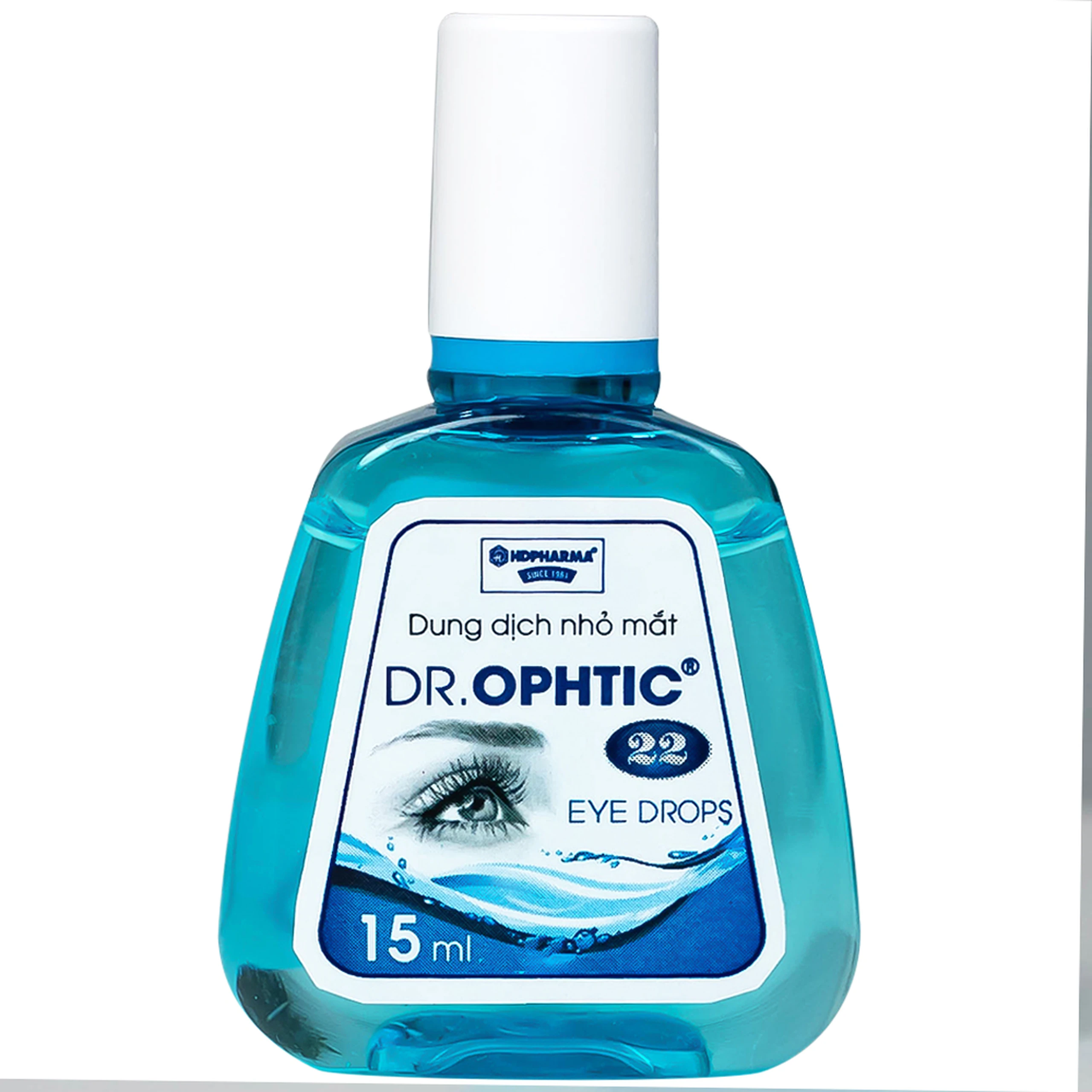 Nhỏ mắt Dr.Ophtic 22 HD Pharma 15ml giúp giảm mỏi mắt, ngứa mắt, khô rát mắt