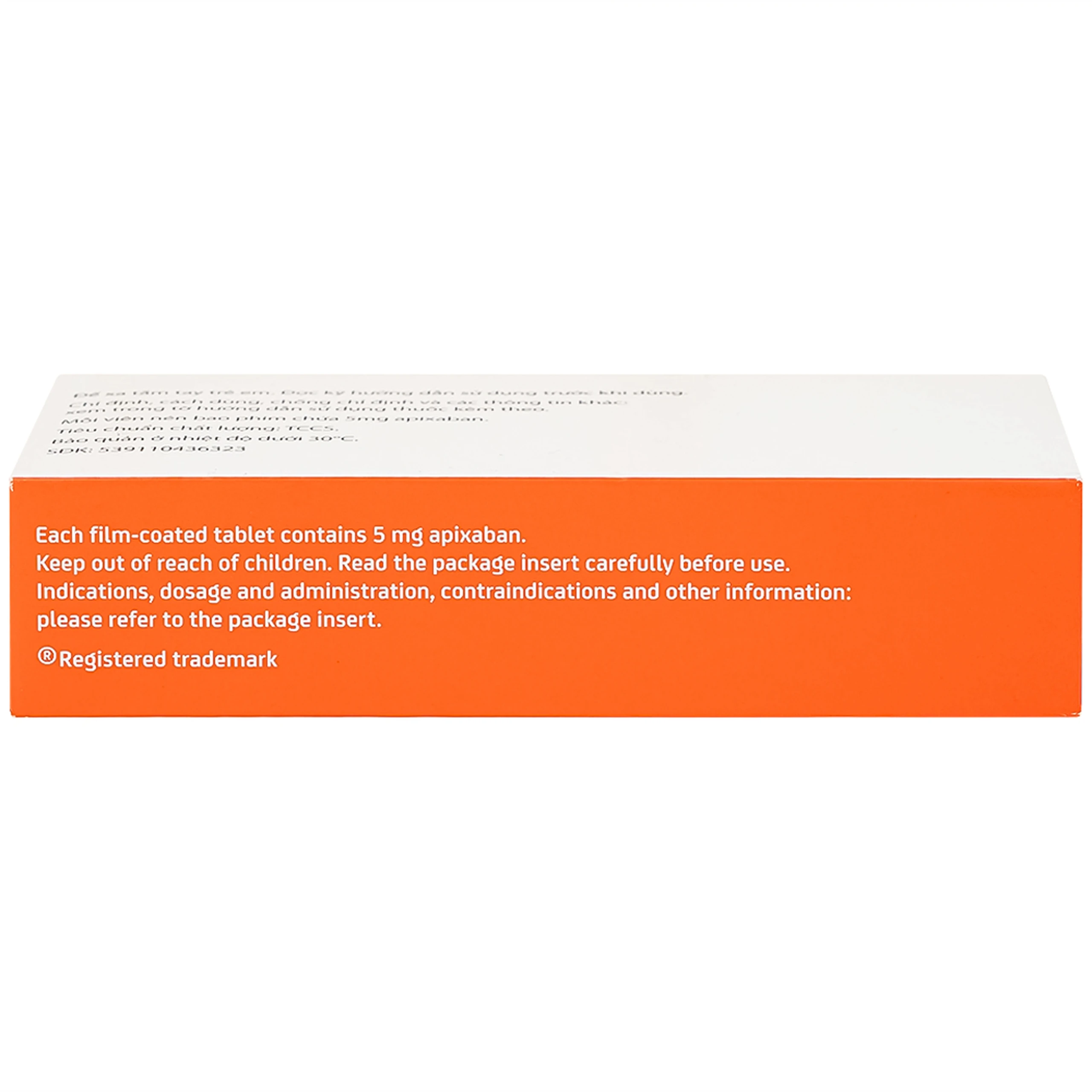 Thuốc Eliquis 5mg Pfizer giúp phòng ngừa biến cố thuyên tắc huyết khối tĩnh mạch (2 vỉ x 10 viên)