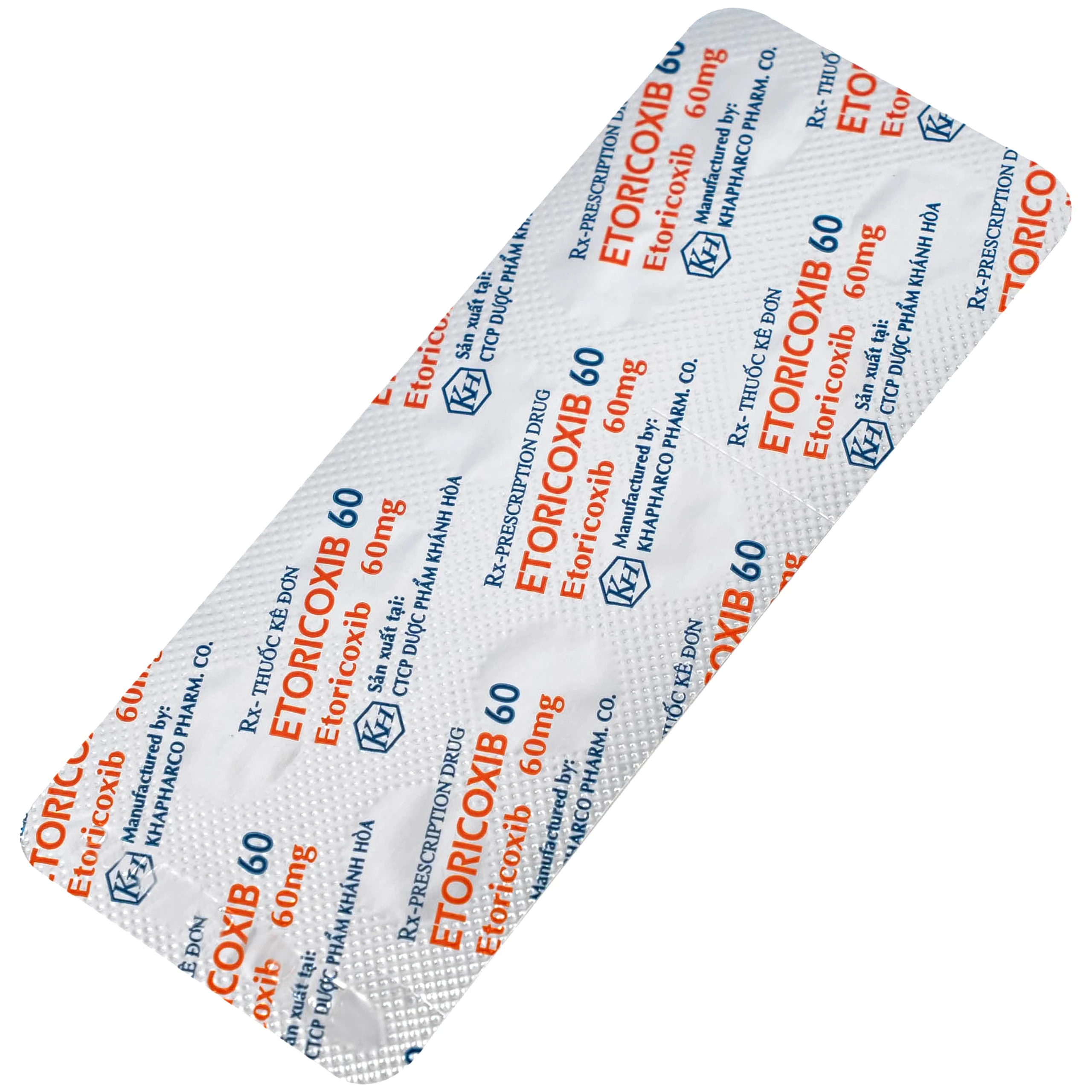 Thuốc Etoricoxib Khapharco 60mg điều trị viêm khớp (10 vỉ 10 viên)