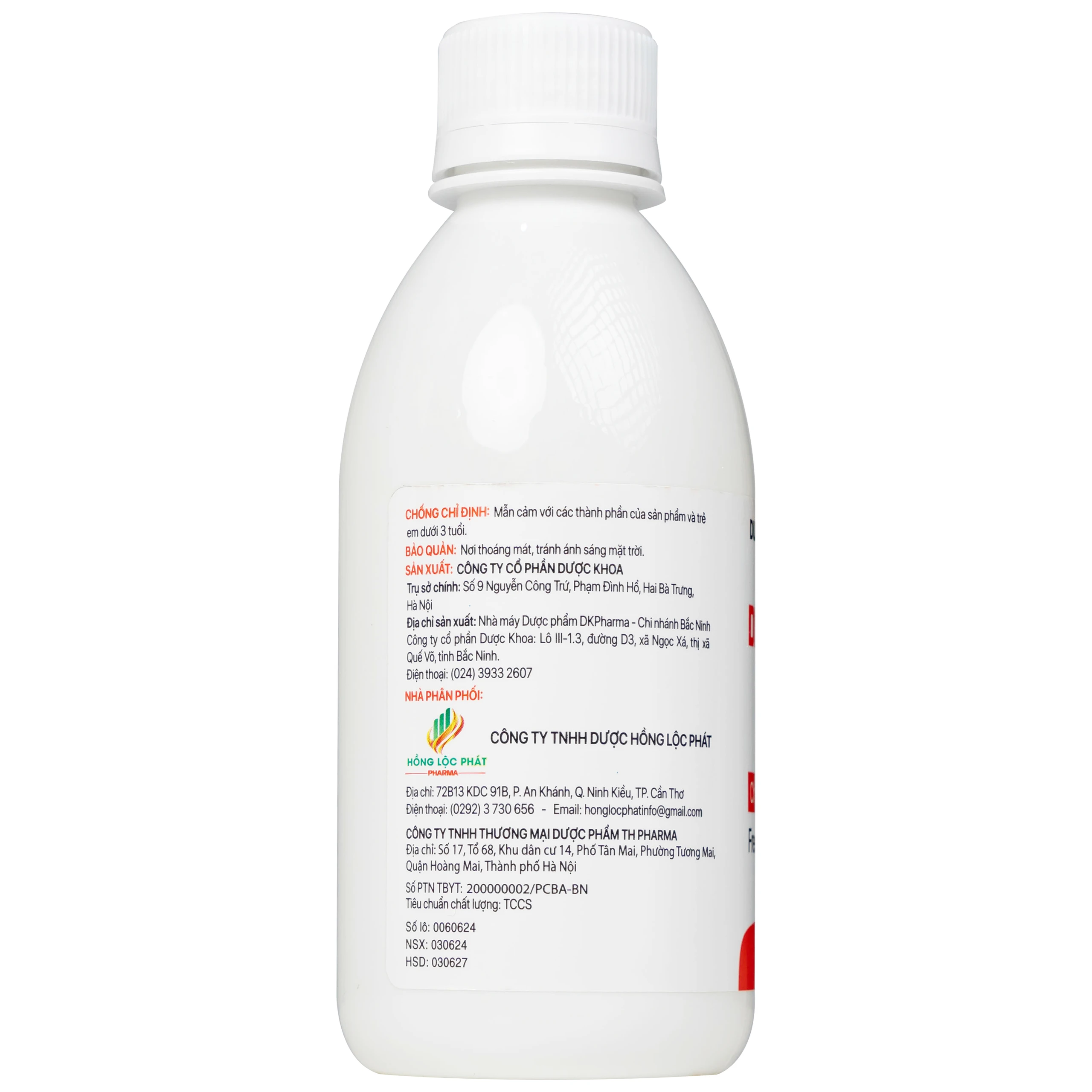 Nước súc miệng Dr.Xidinz chai 250ml hỗ trợ giảm viêm họng, viêm lợi