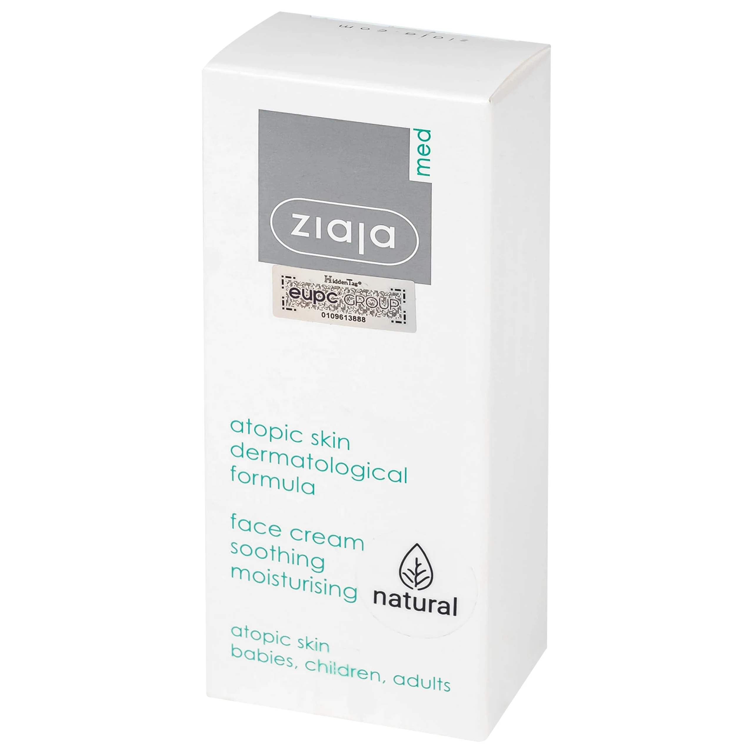 Kem dưỡng ẩm Ziaja Med Atopic Skin Dermatological Formula Face Cream Soothing Moisturising 5% Urê làm dịu da khô, kích ứng (50ml)