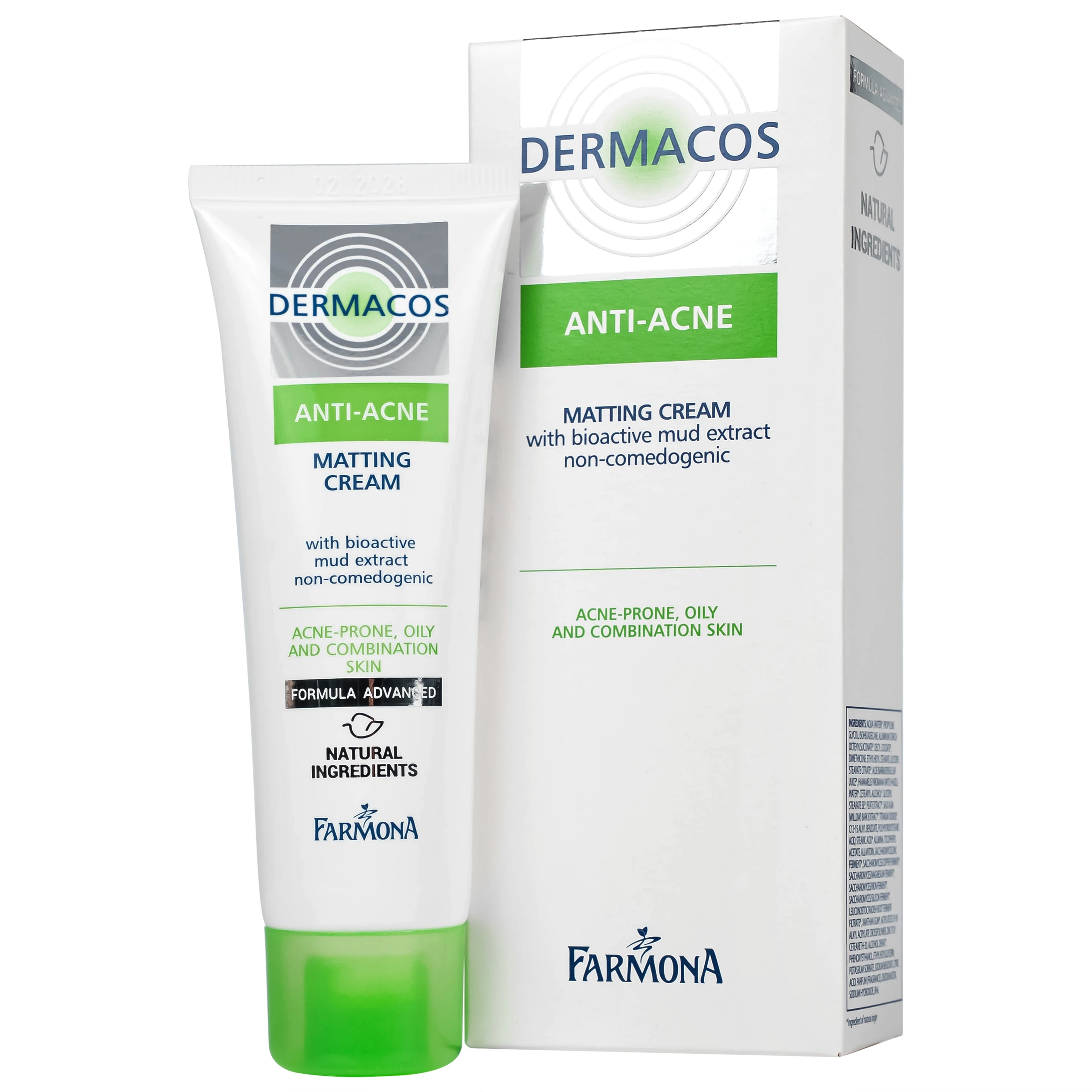 Kem bôi ngừa mụn Dermacos Anti Acne Matting Cream 50ml