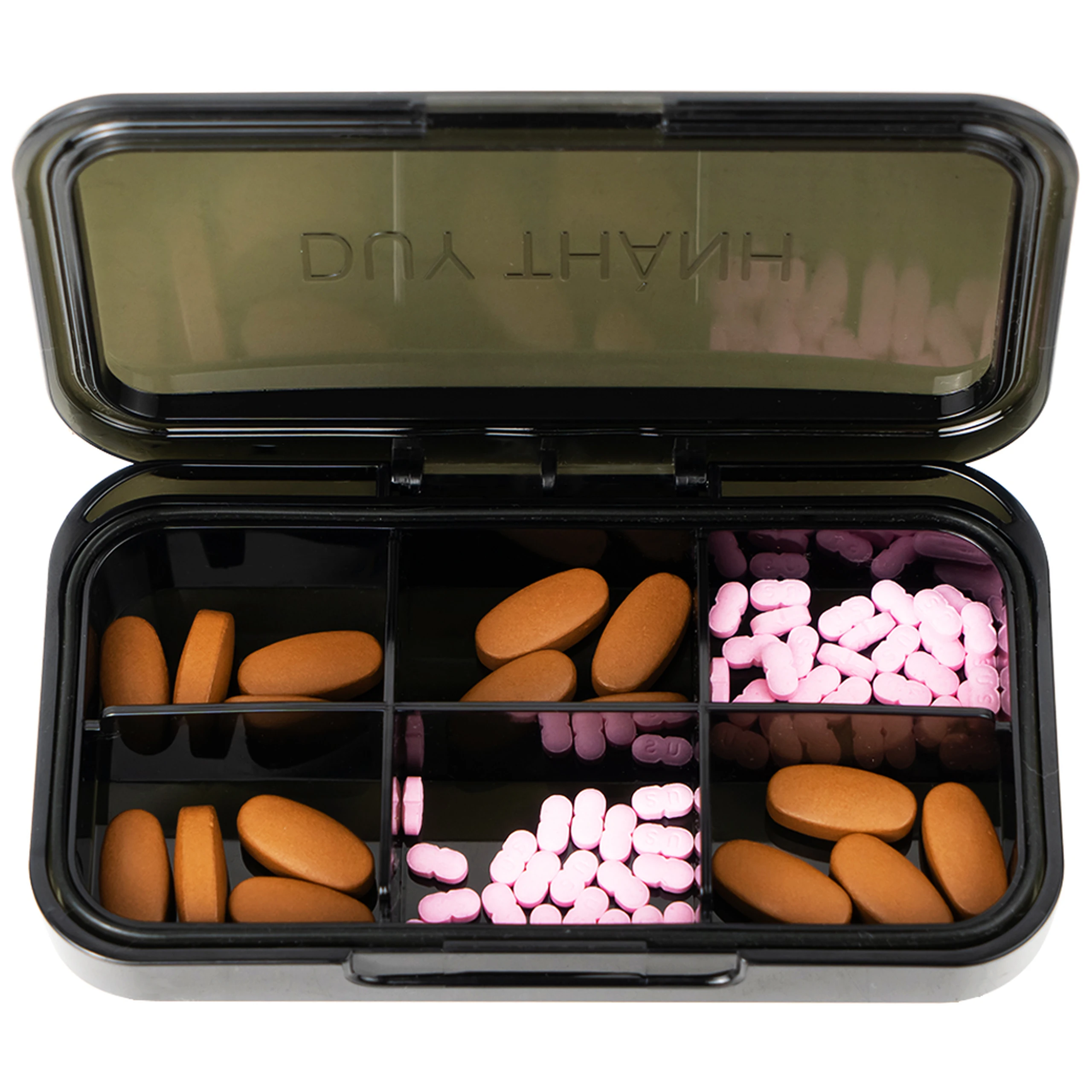 Hộp phân liều thuốc 6 ngăn A29 Duy Thành (màu trà)