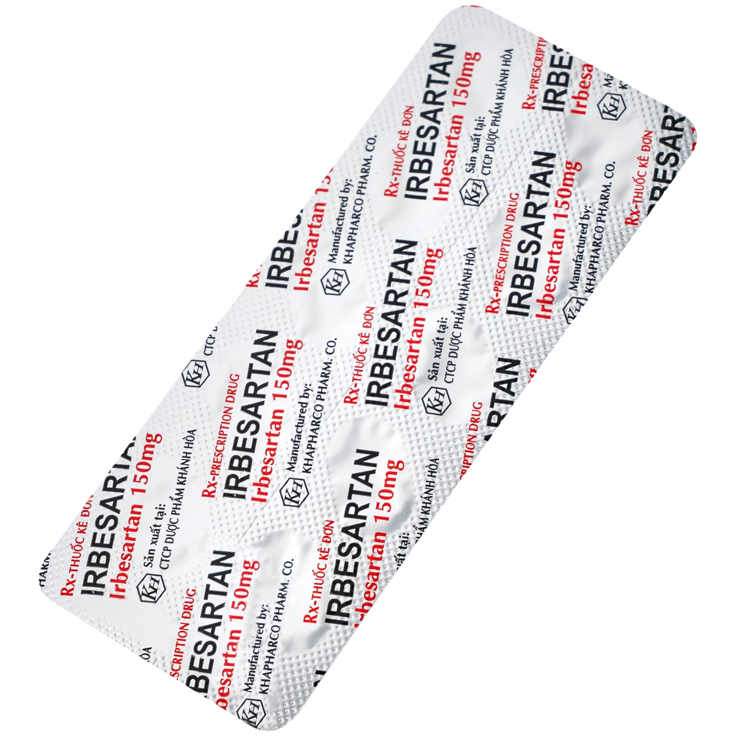 Thuốc Irbesartan 150mg điều trị tăng huyết áp, bệnh thận do tiểu đường (10 vỉ 10 viên)