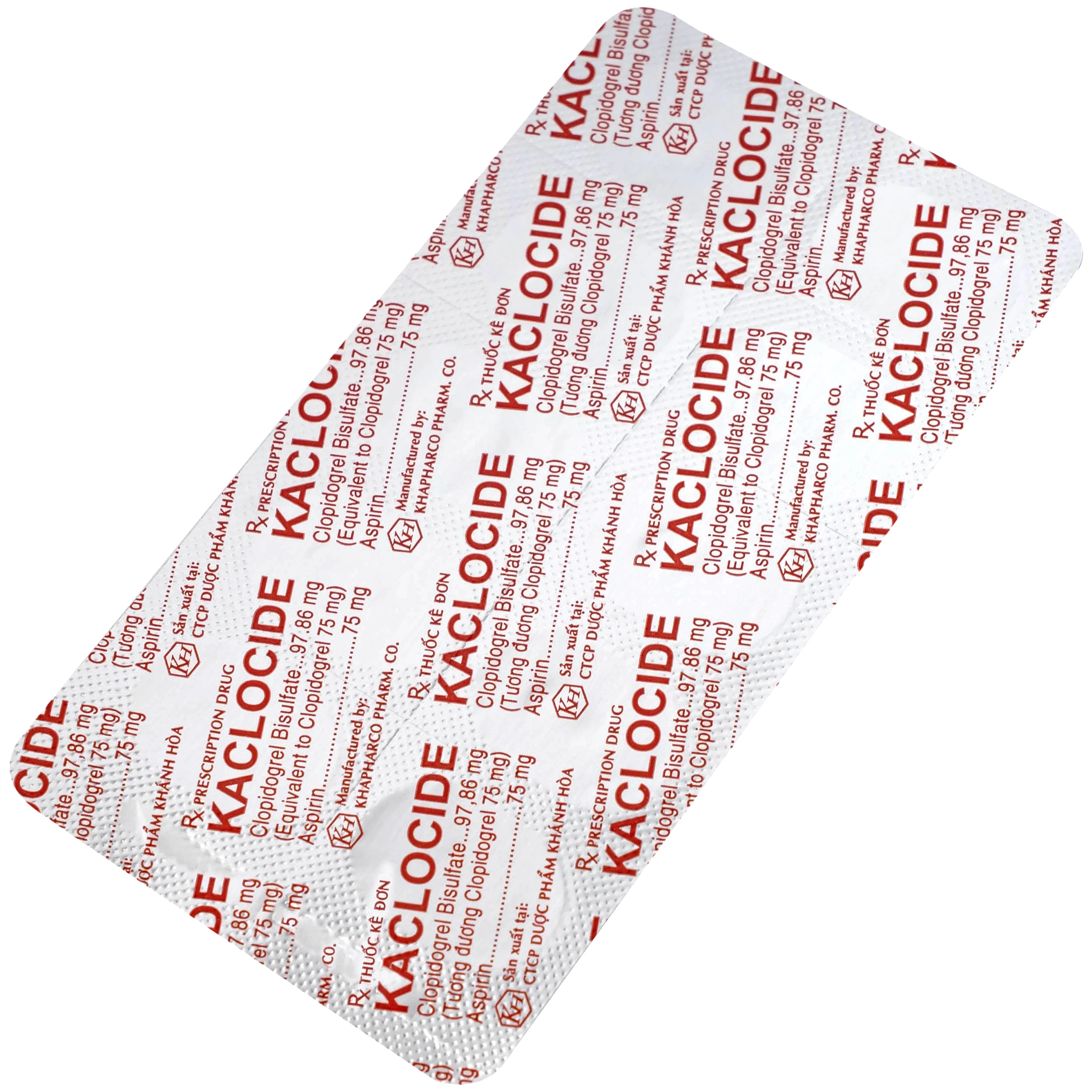 Thuốc Kaclocide Khapharco ngừa hình thành cục máu đông (10 vỉ 10 viên)