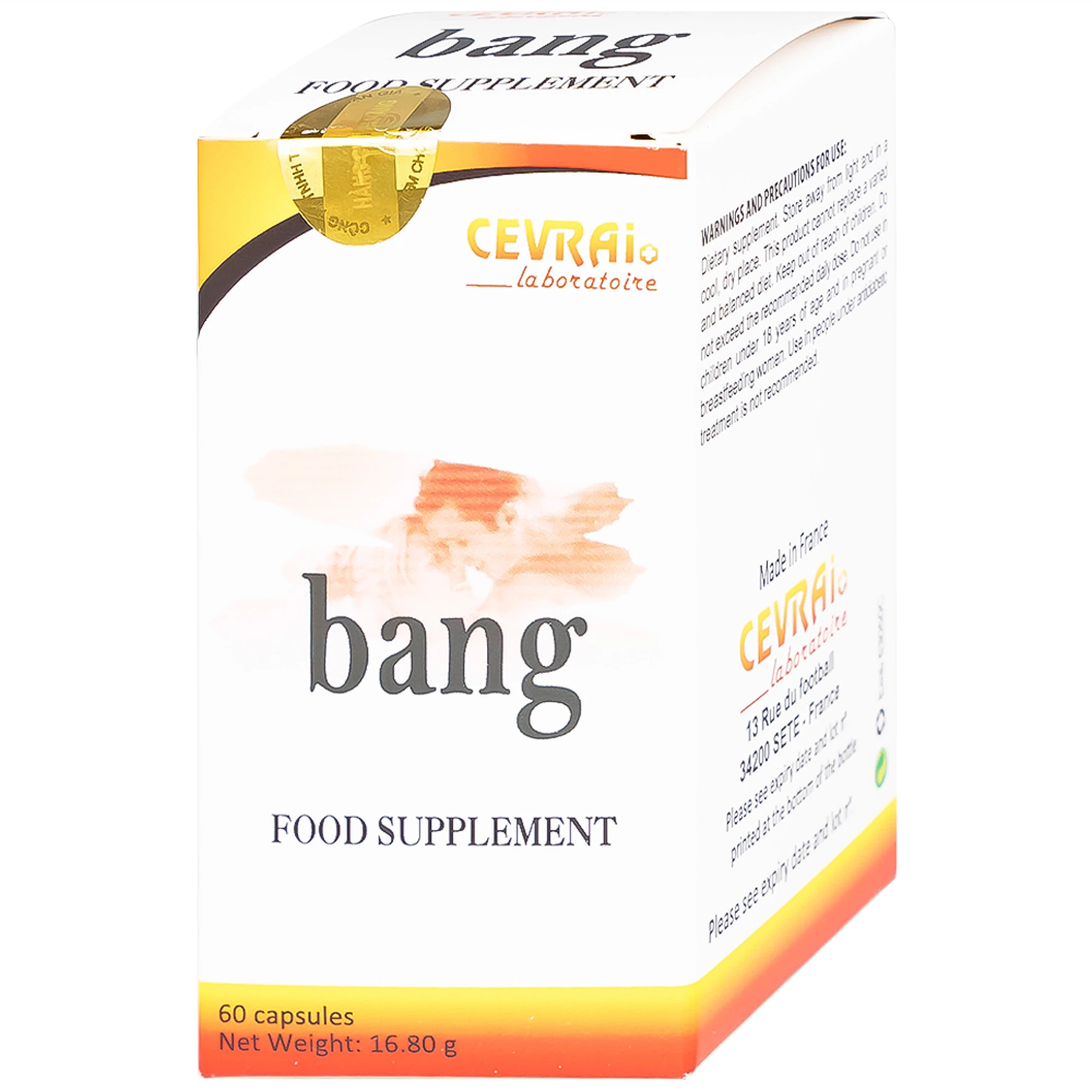 Viên nam lực cải thiện chức năng sinh lý cho người trưởng thành Bang Cevrai (60 viên)