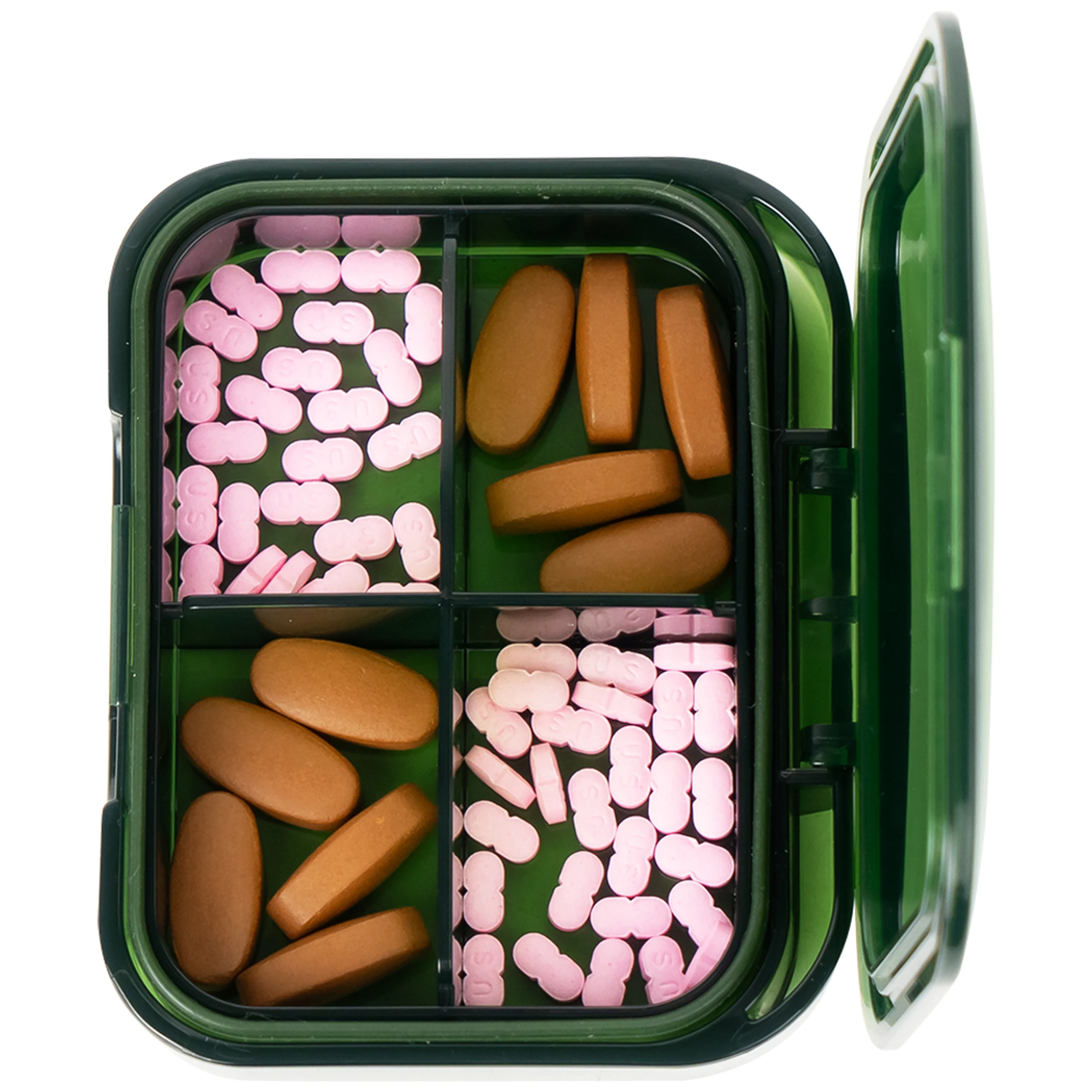 Hộp phân liều thuốc 4 ngăn A31 Duy Thành (màu xanh)