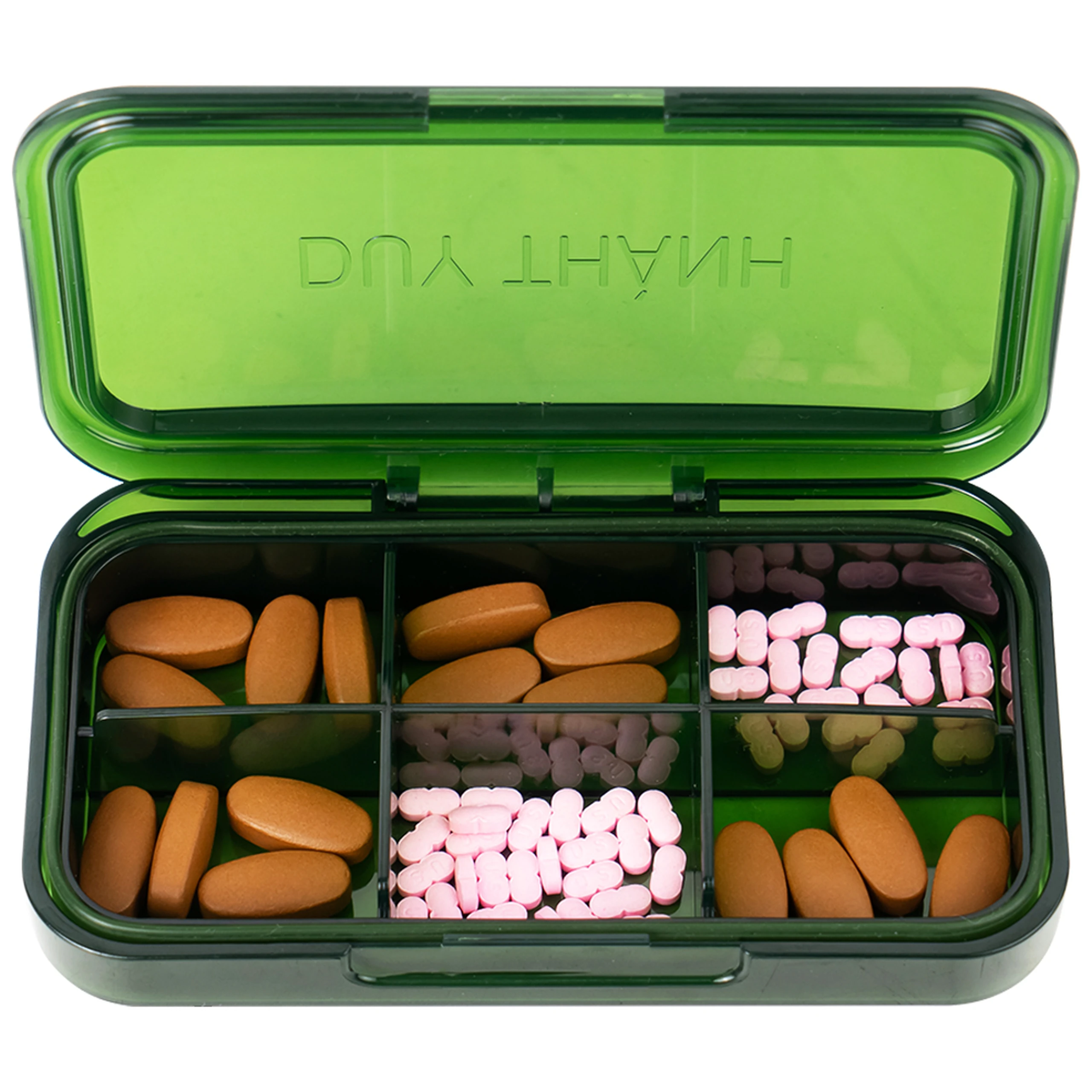 Hộp phân liều thuốc 6 ngăn A31 Duy Thành (màu xanh)