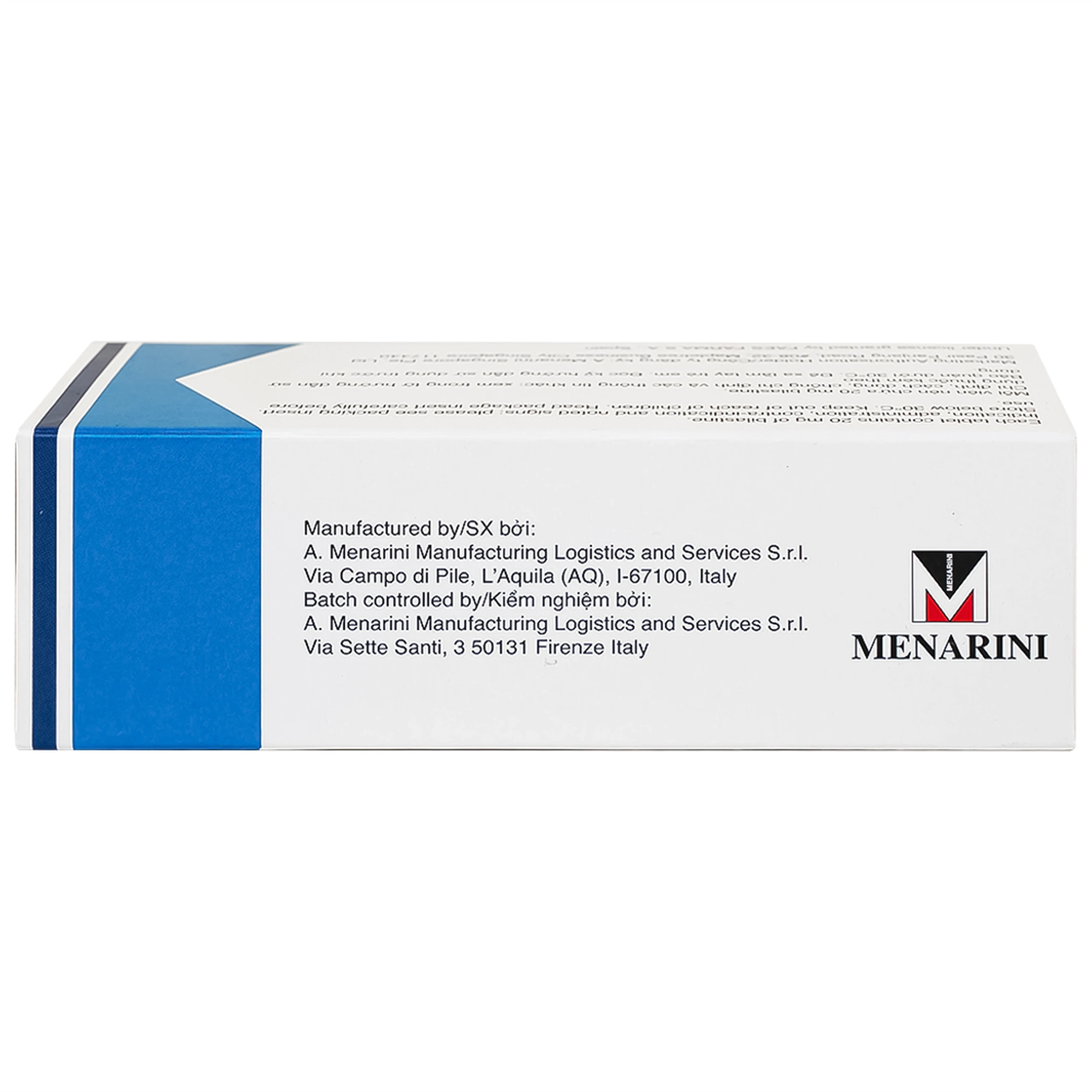Thuốc Bilaxten 20mg Menarini điều trị viêm mũi dị ứng quanh năm hoặc theo mùa và mày đay (5 vỉ x 10 viên)