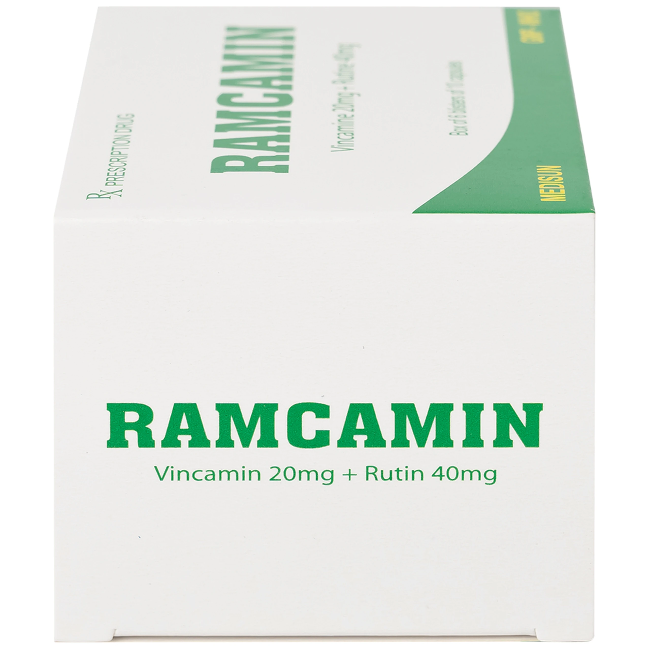 Thuốc Ramcamin Medisun hỗ trợ điều trị tuần hoàn não, suy giảm trí nhớ (6 vỉ x 10 viên)