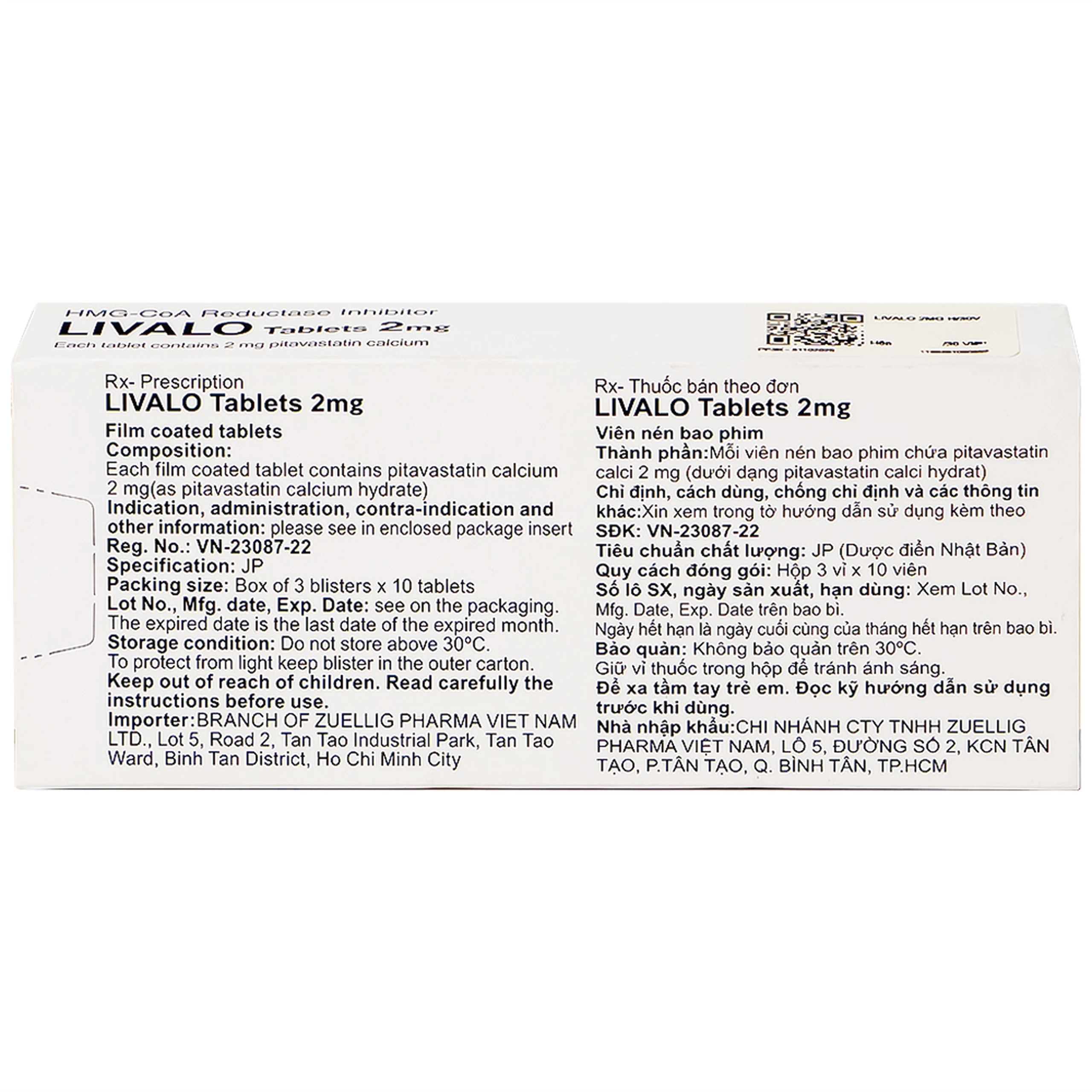 Thuốc Livalo 2mg Kowa điều trị tăng lipid máu nguyên (3 vỉ x 10 viên)