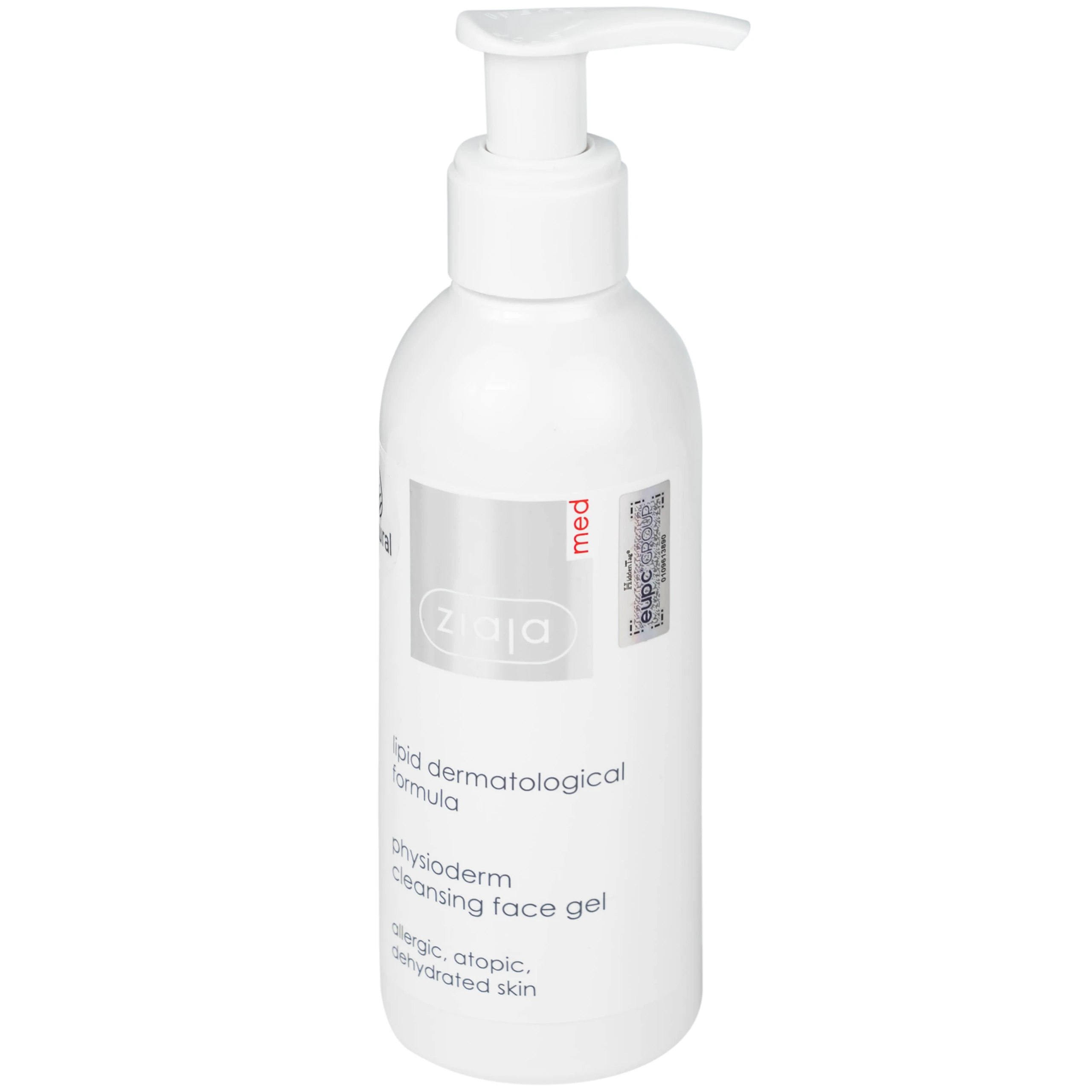 Gel rửa mặt cho da nhạy cảm Ziaja Med Lipid Dermatological Formula Physioderm Cleansing Face 200ml