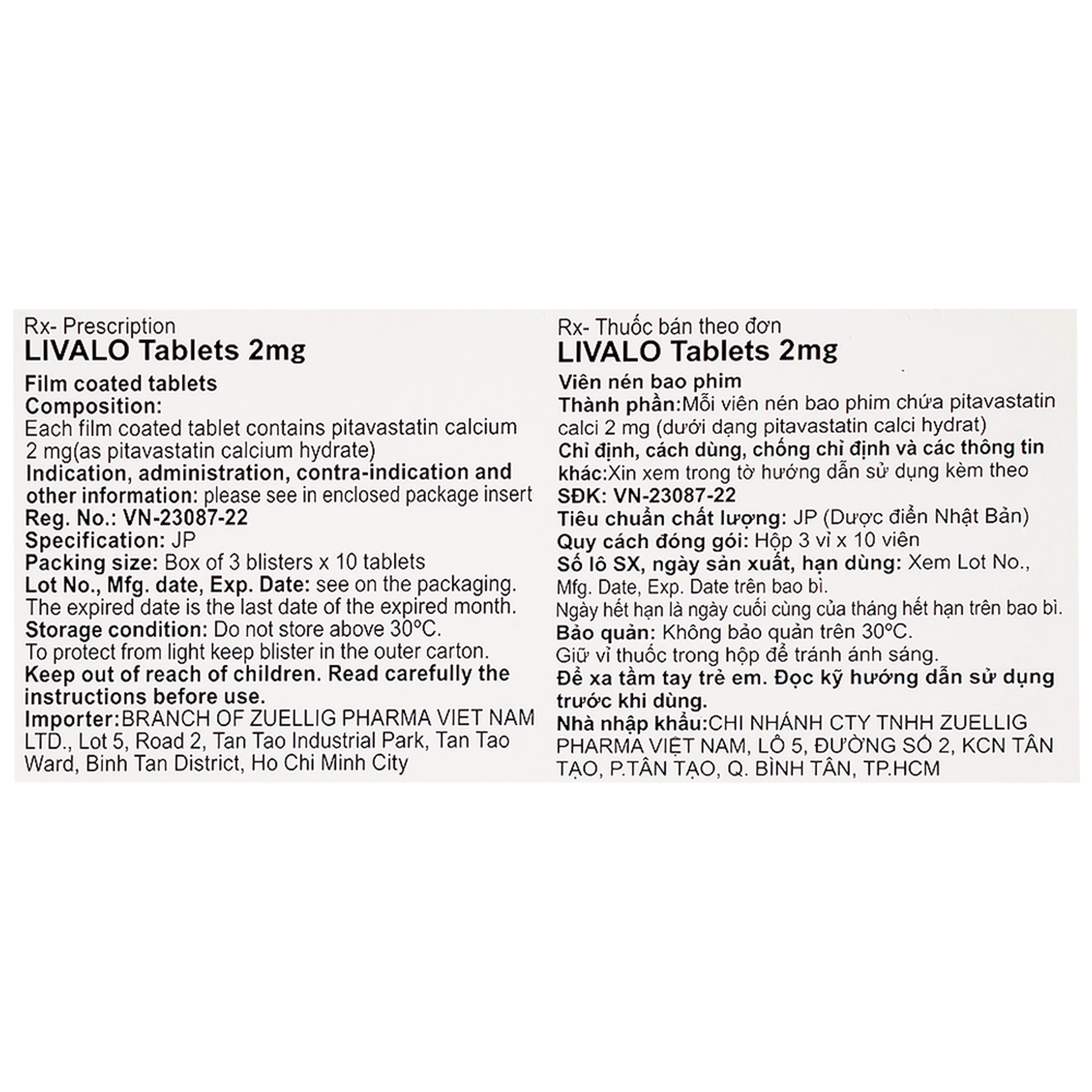 Thuốc Livalo 2mg Kowa điều trị tăng lipid máu nguyên (3 vỉ x 10 viên)