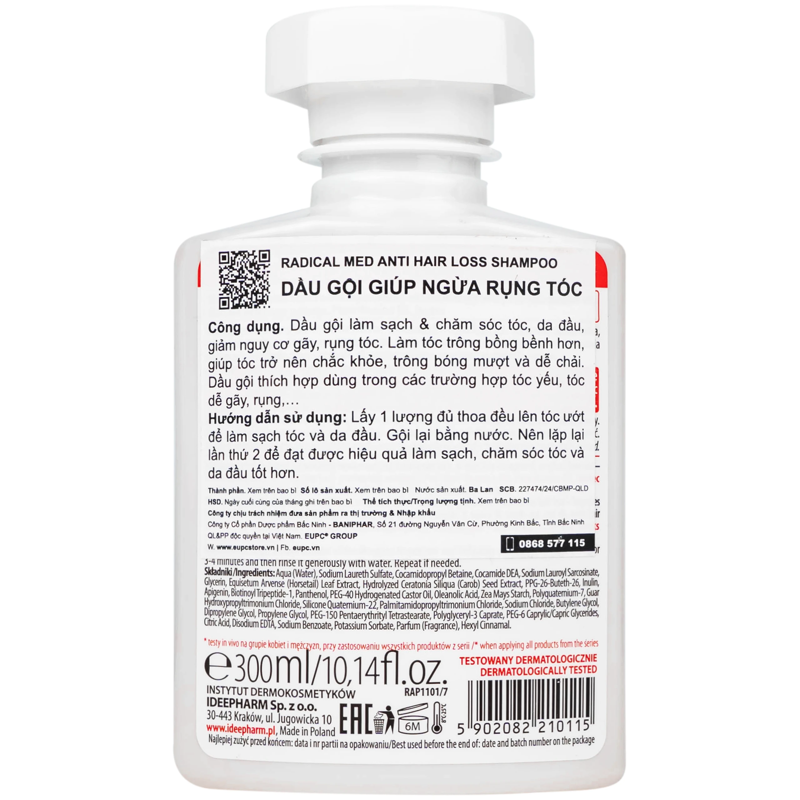 Dầu gội kích thích mọc tóc Radical Med Anti Hair Loss Shampoo 300ml