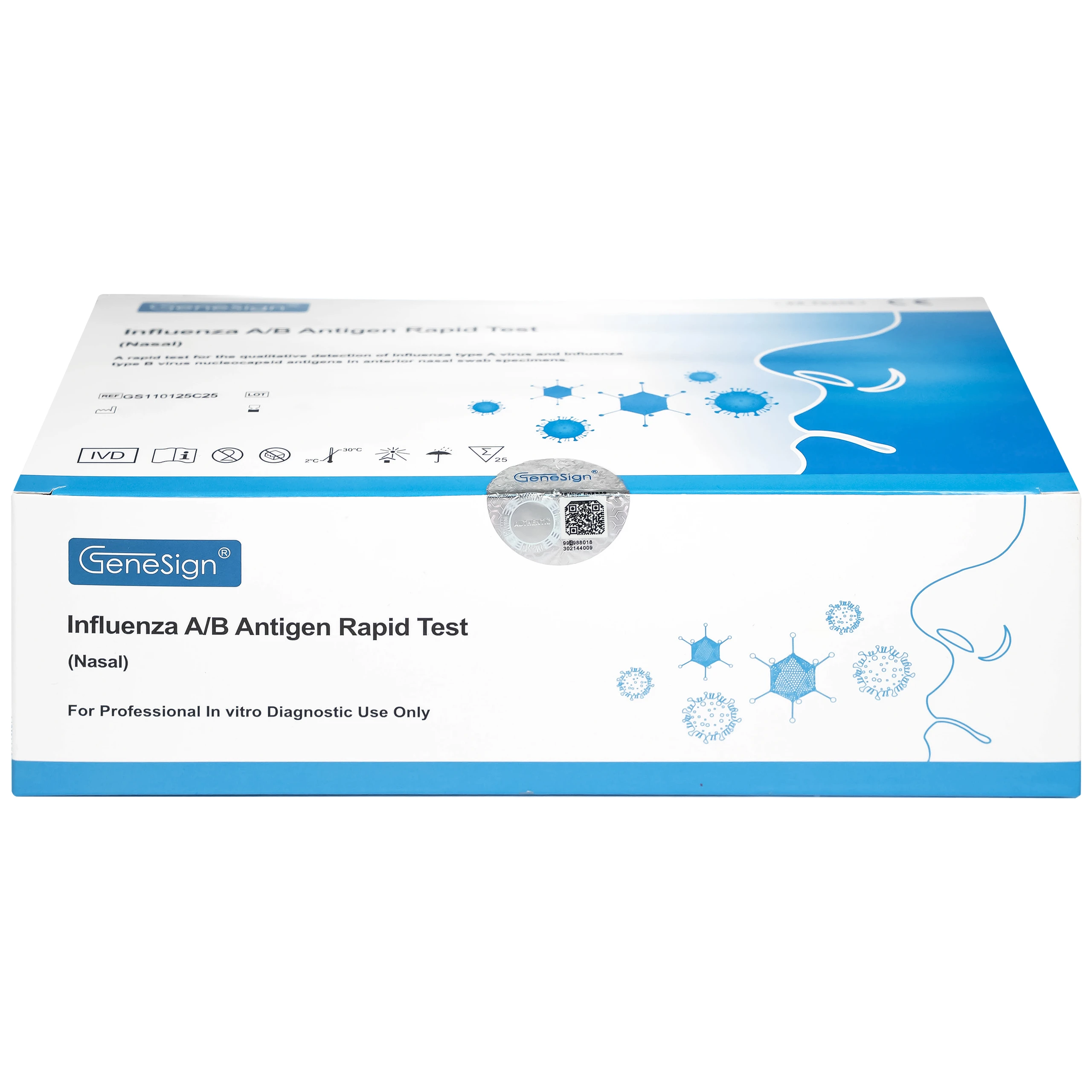 Kit test cúm A/B Genesign (25 kít)