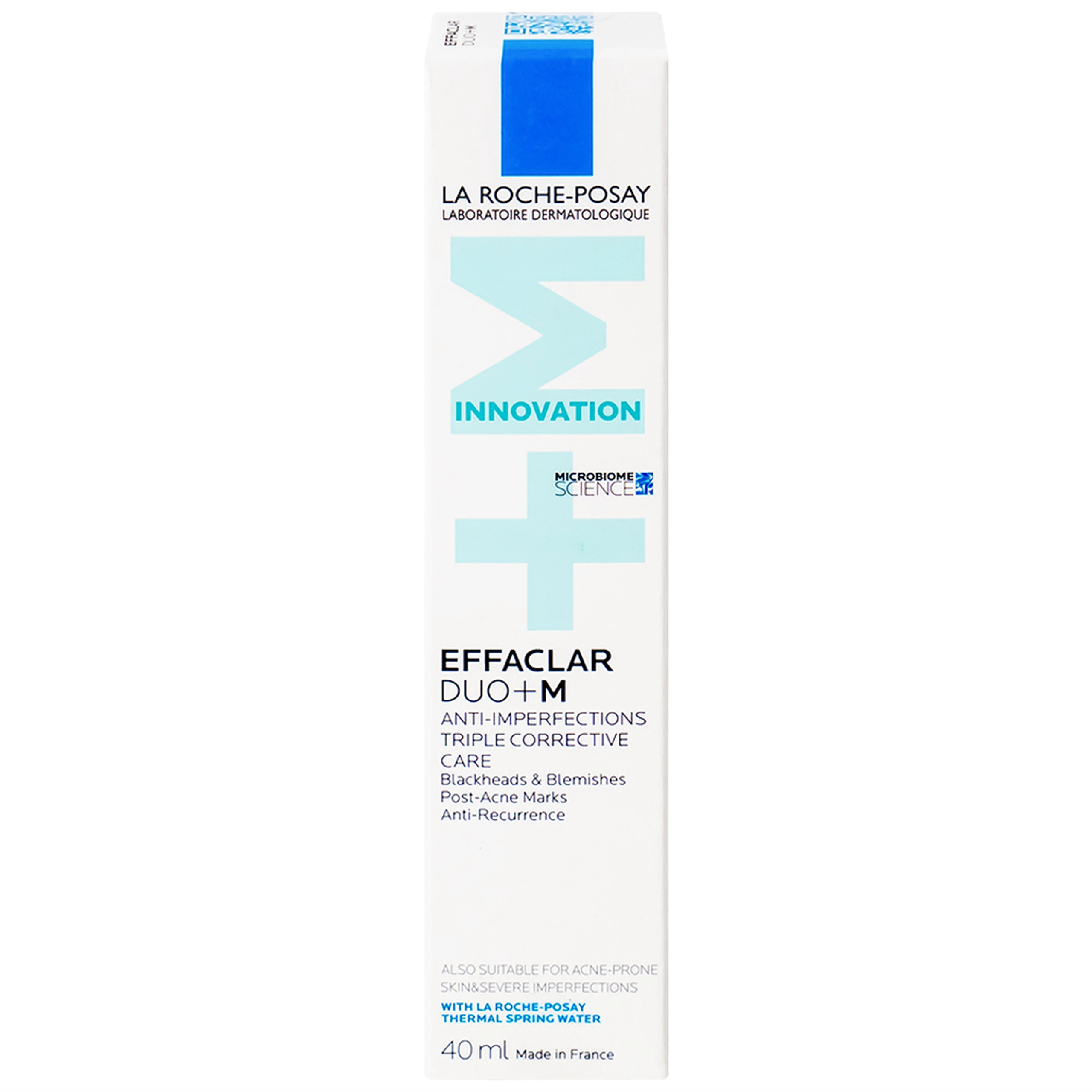 Kem dưỡng da La Roche-Posay Effaclar Duo (+) hỗ trợ giảm viêm và giảm mụn đỏ tấy trong vòng 12 giờ (40ml)