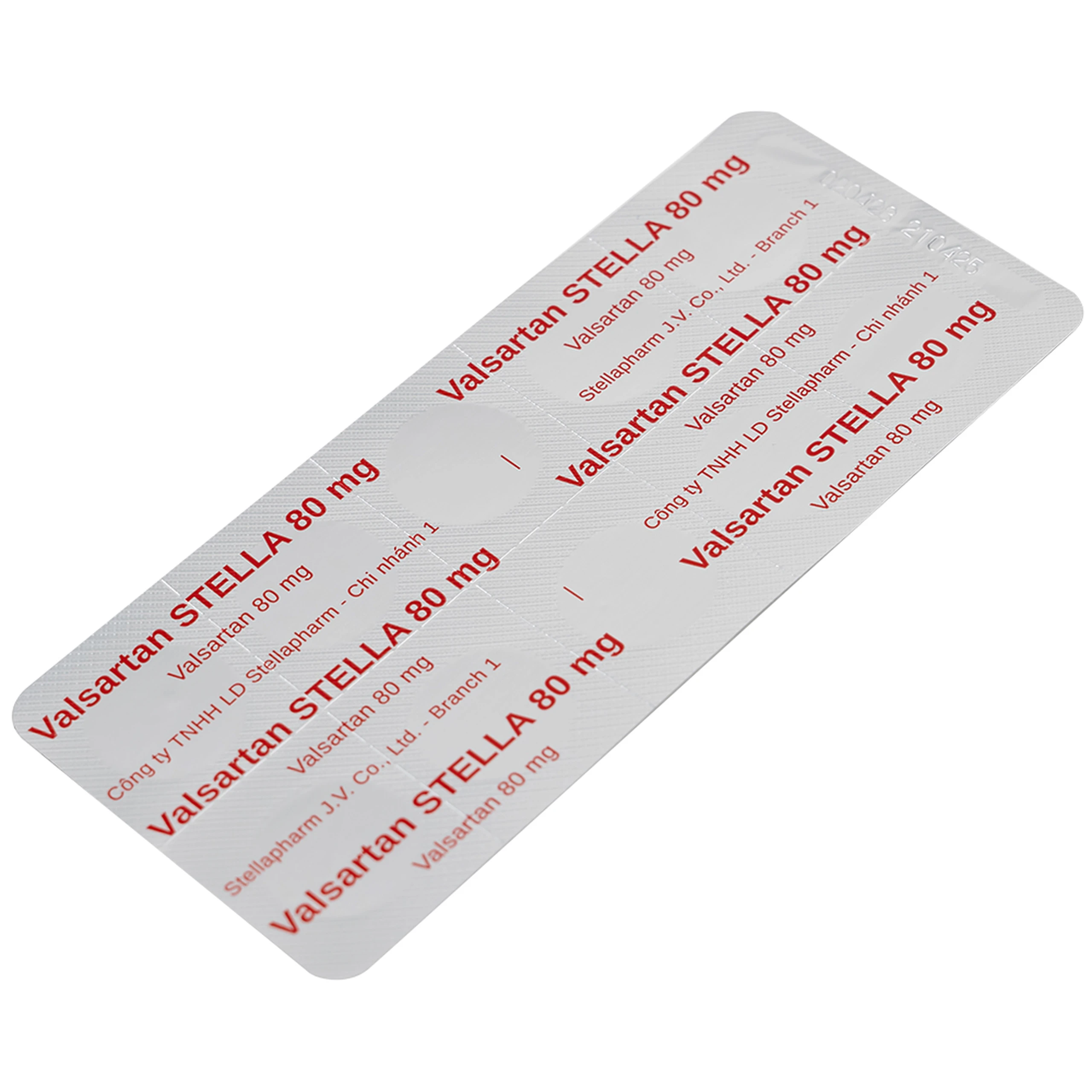 Thuốc Vansartan 80mg Stella điều trị tăng huyết áp, suy tim (3 vỉ x 10 viên)